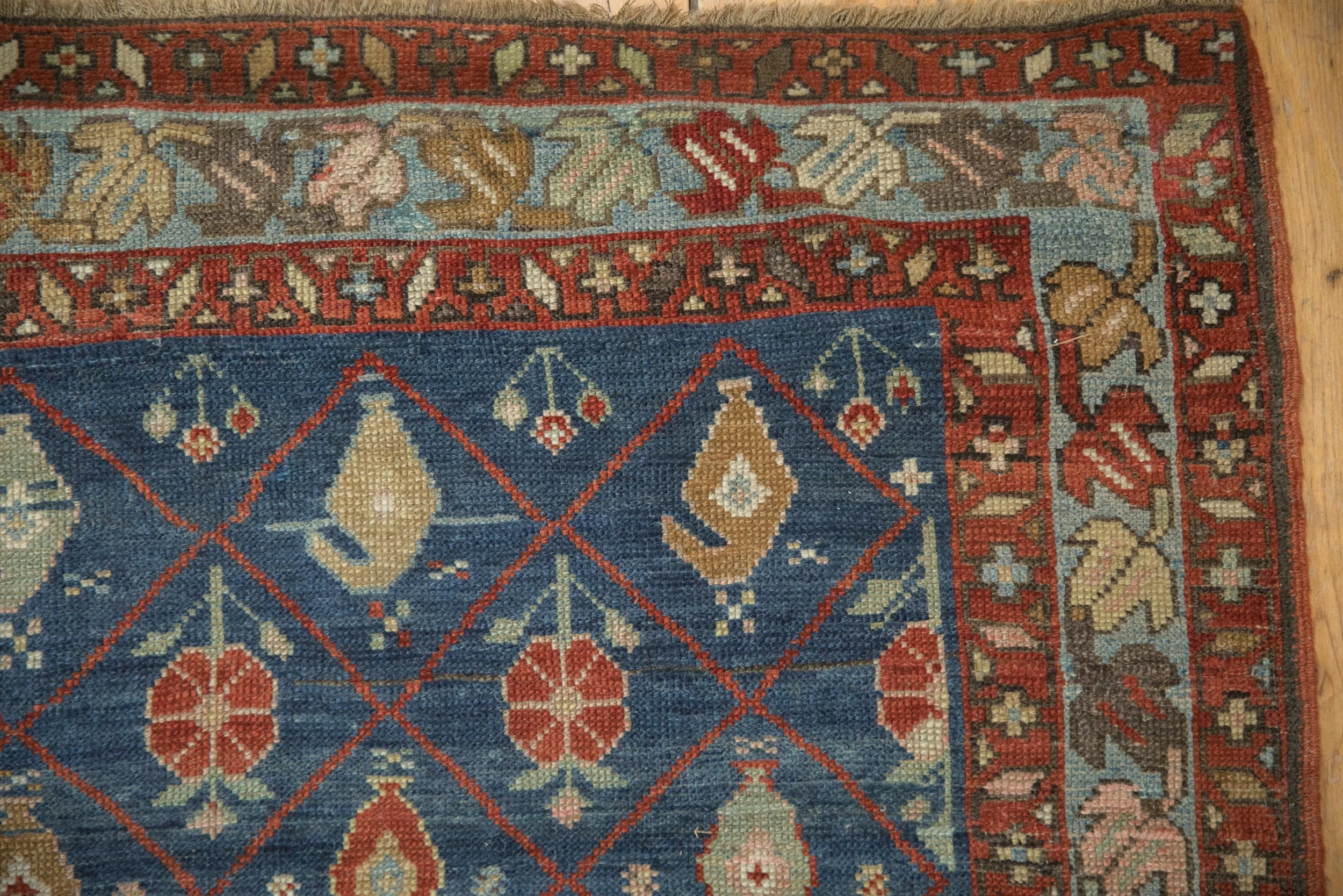 6.5x10.5 Antique Distressed Kurdish Carpet - Image 3