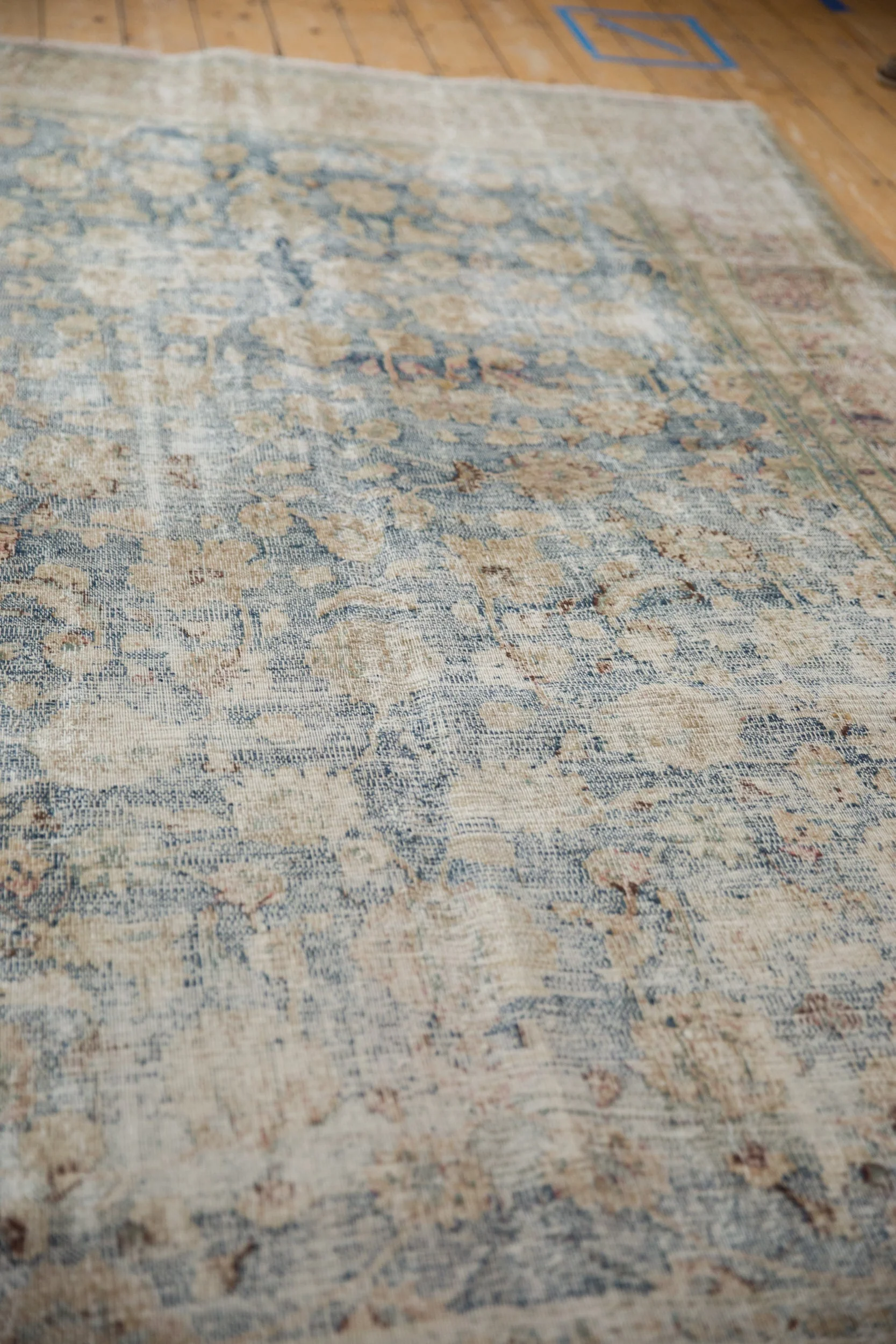 RESERVED 6.5x10.5 Vintage Distressed Meshed Carpet - Image 10