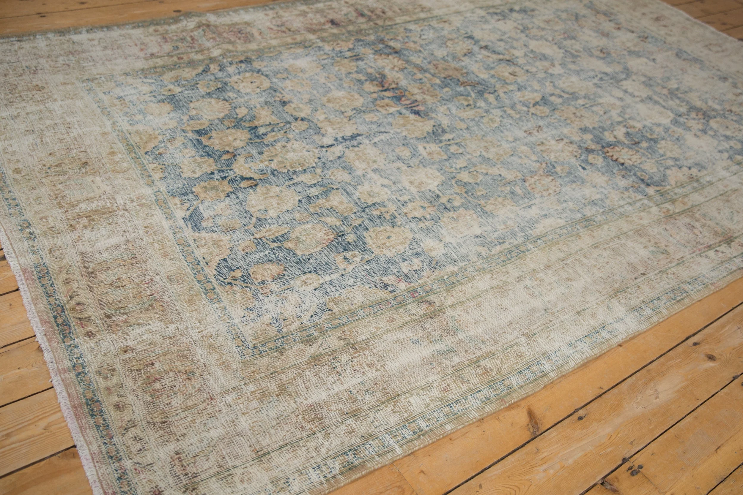 RESERVED 6.5x10.5 Vintage Distressed Meshed Carpet - Image 6
