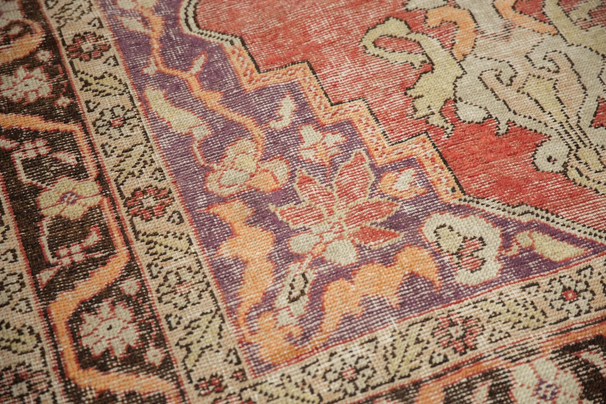 6.5x10.5 Vintage Distressed Oushak Carpet - Image 11