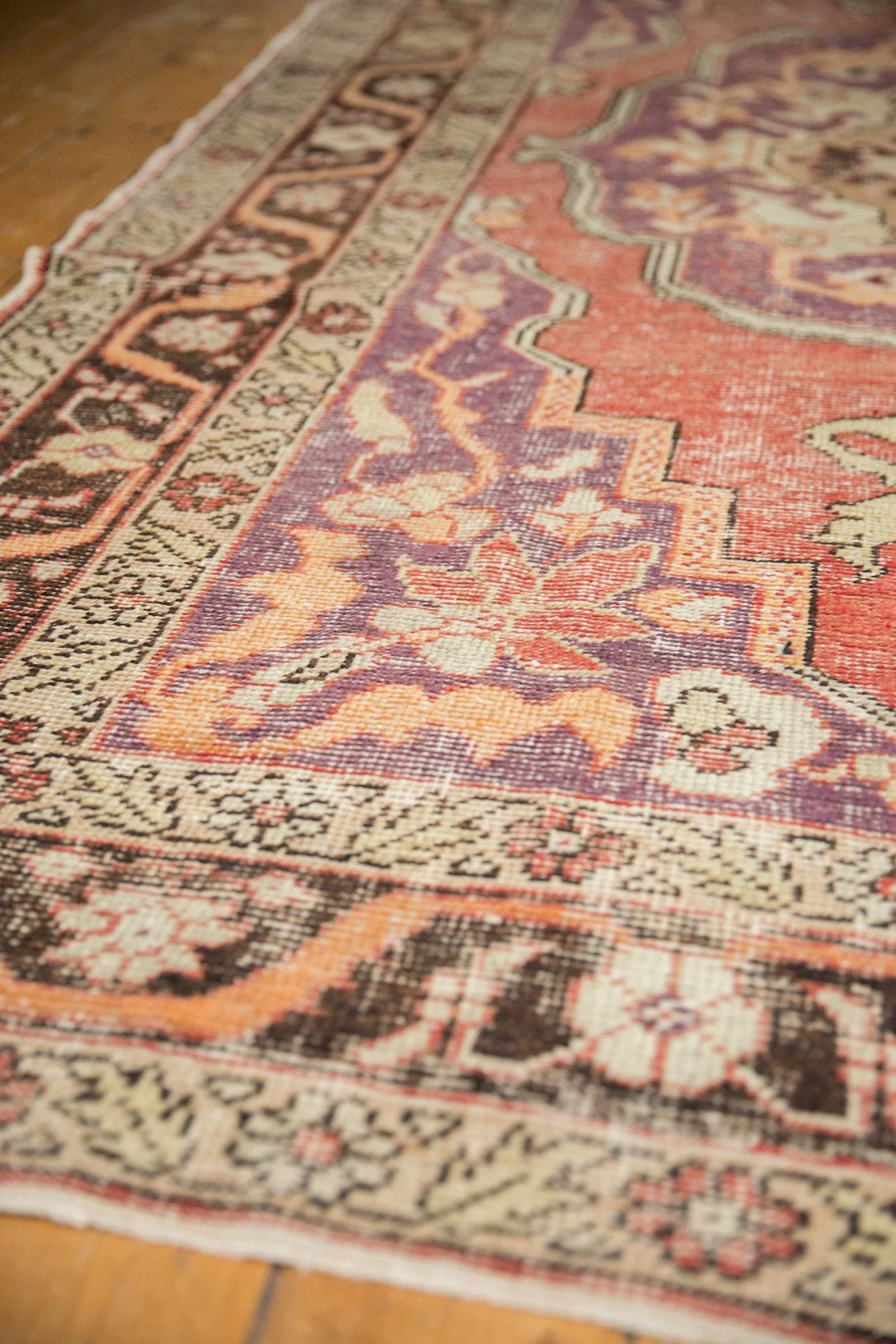 6.5x10.5 Vintage Distressed Oushak Carpet - Image 4