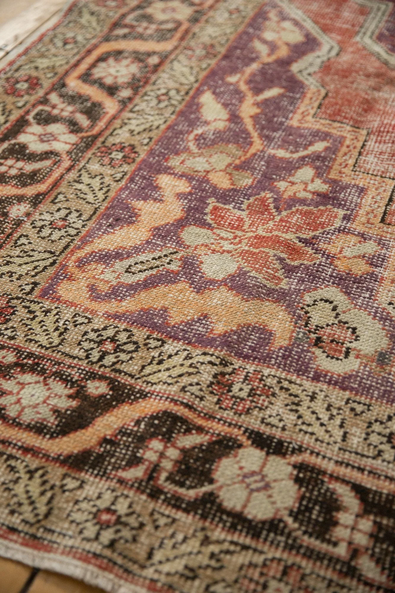 6.5x10.5 Vintage Distressed Oushak Carpet - Image 7