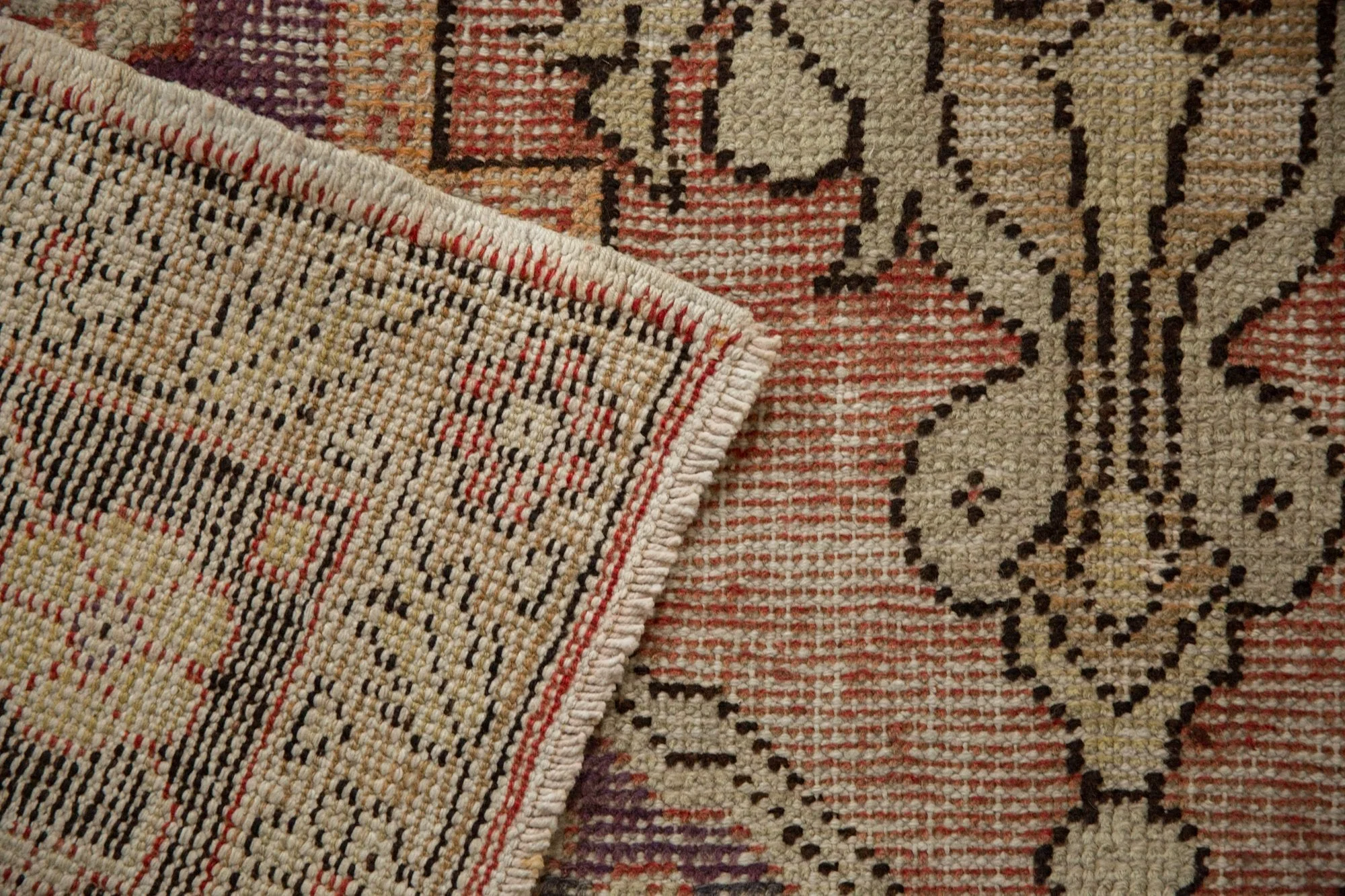 6.5x10.5 Vintage Distressed Oushak Carpet - Image 9