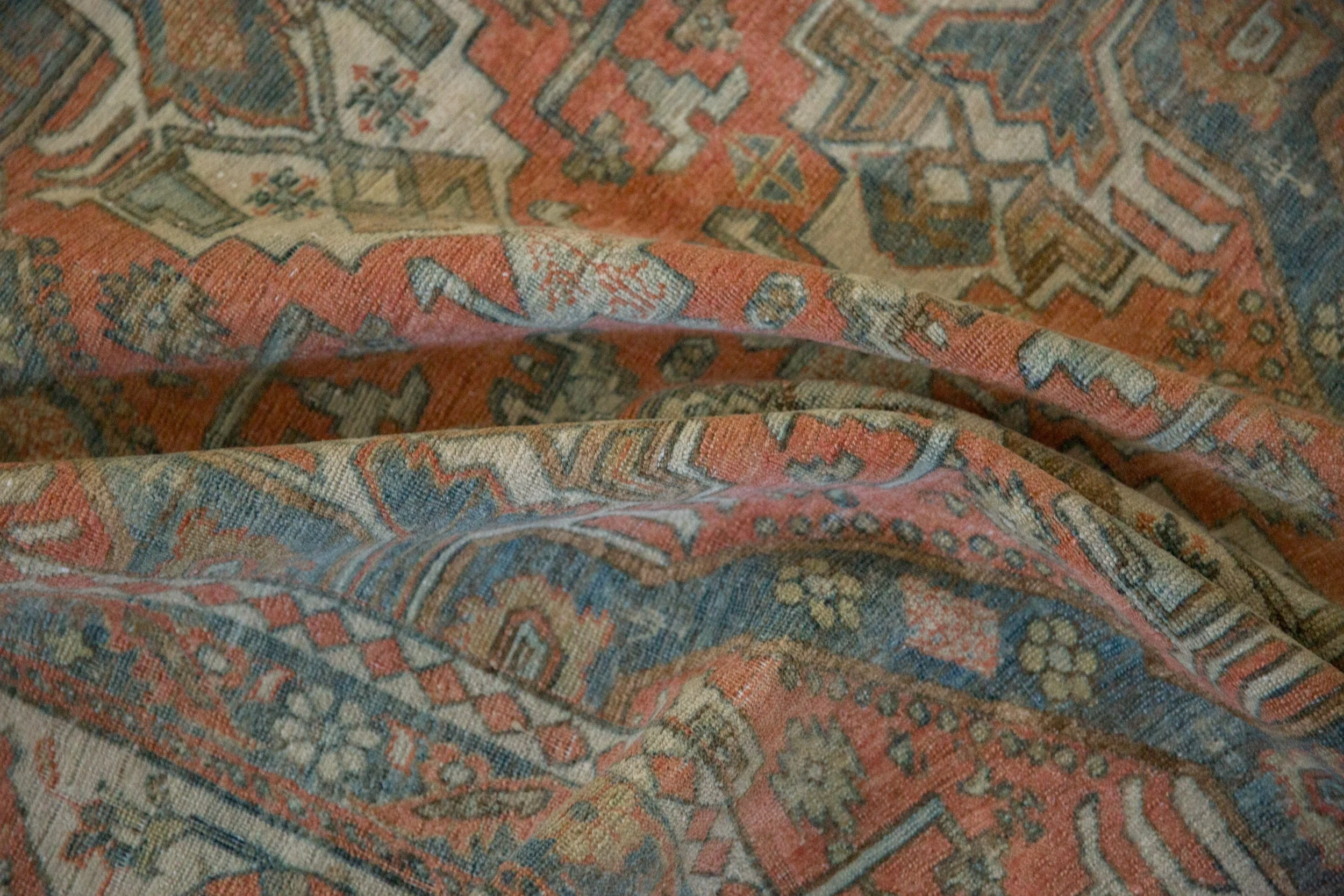 6.5x10 Vintage Distressed Caucasian Carpet - Image 10