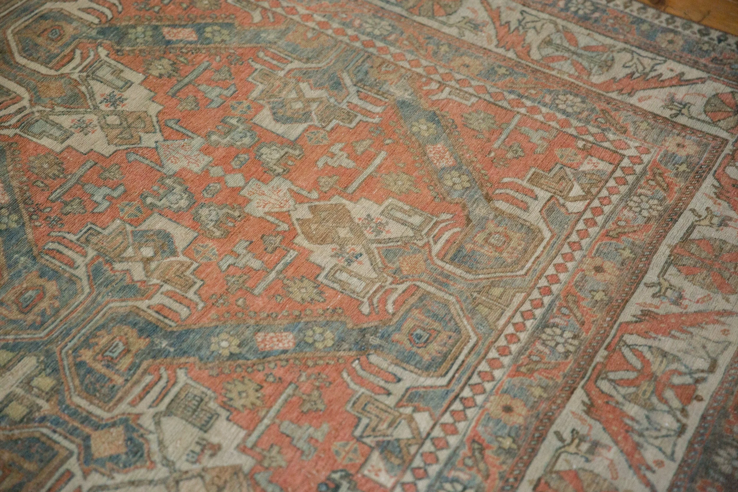 6.5x10 Vintage Distressed Caucasian Carpet - Image 8