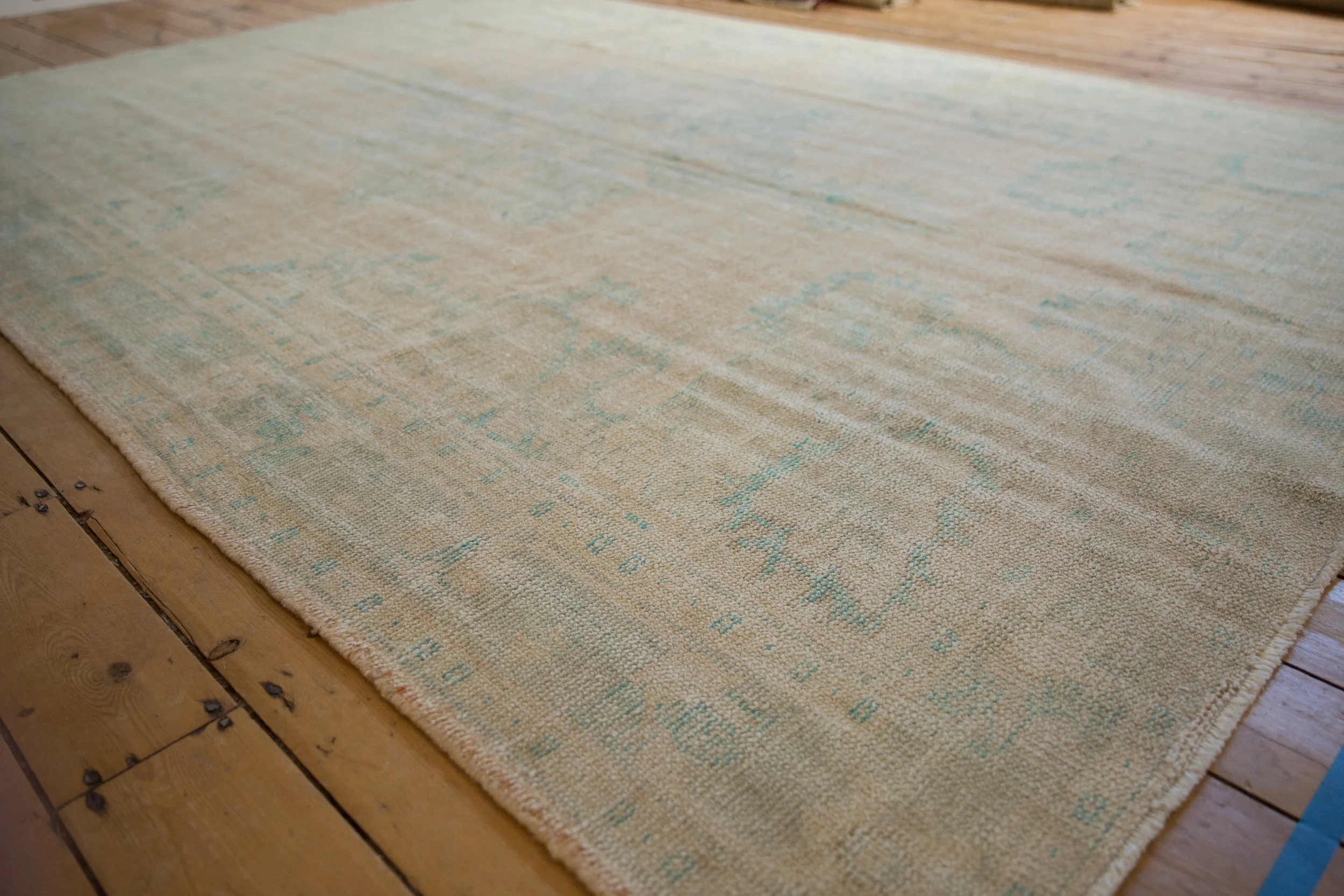6.5x10 Vintage Distressed Oushak Carpet - Image 4