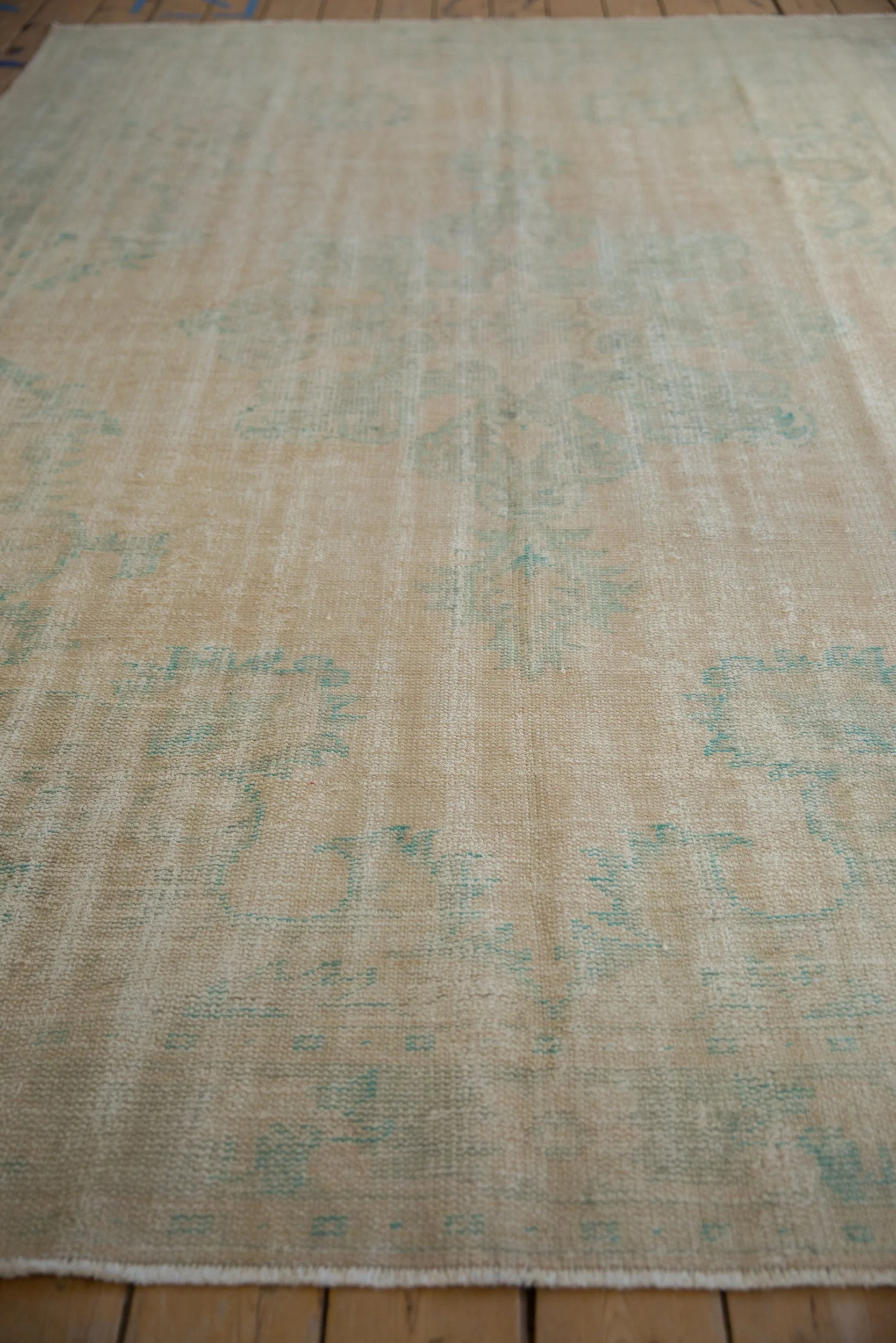 6.5x10 Vintage Distressed Oushak Carpet - Image 5