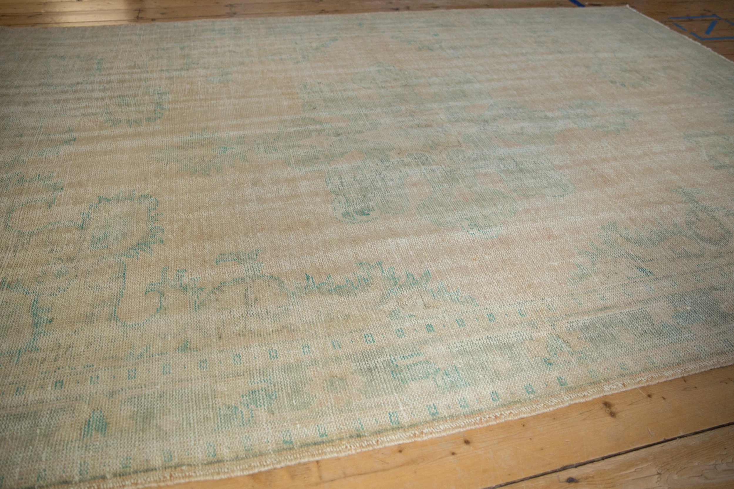 6.5x10 Vintage Distressed Oushak Carpet - Image 6