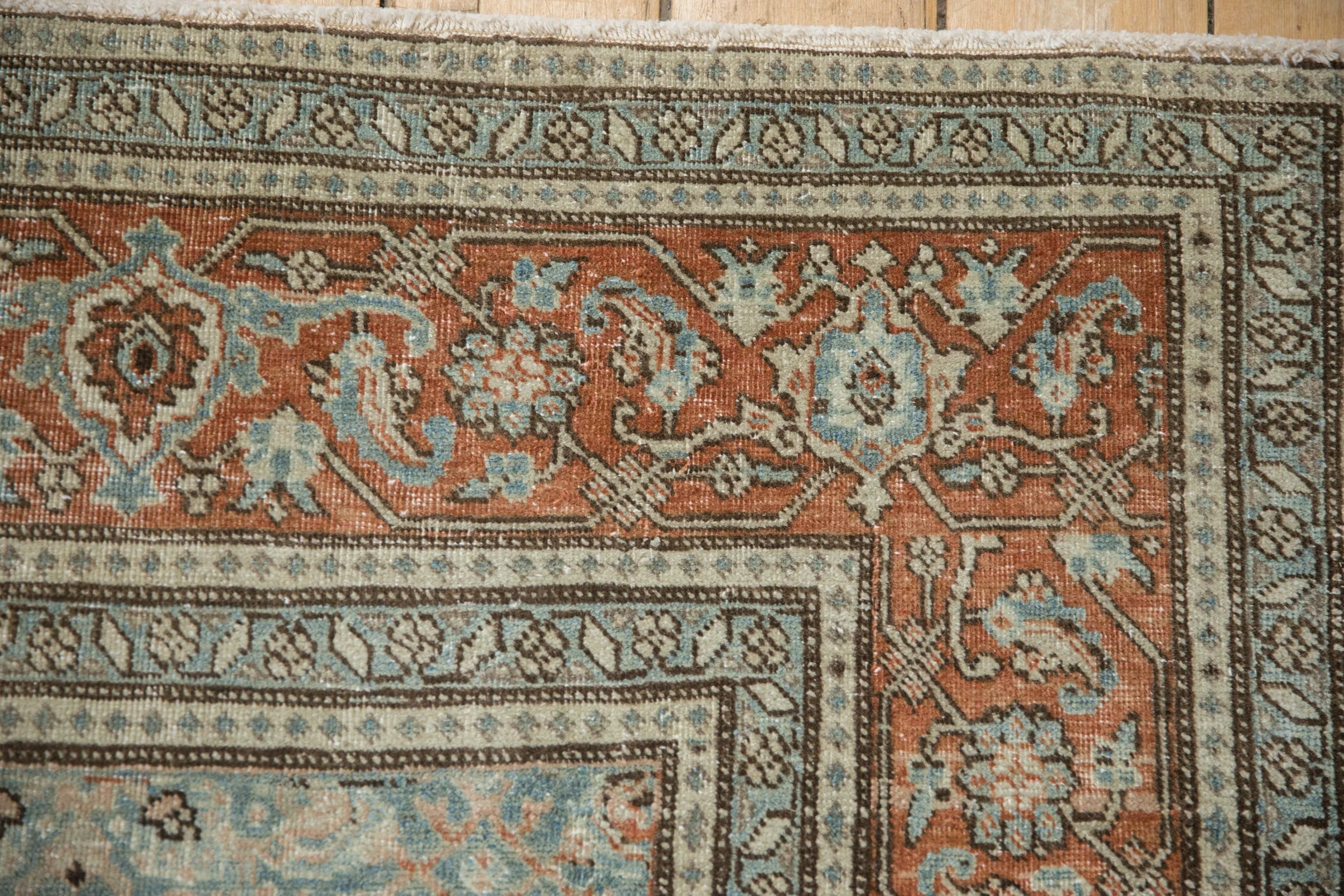 6.5x10 Vintage Distressed Tabriz Carpet - Image 3