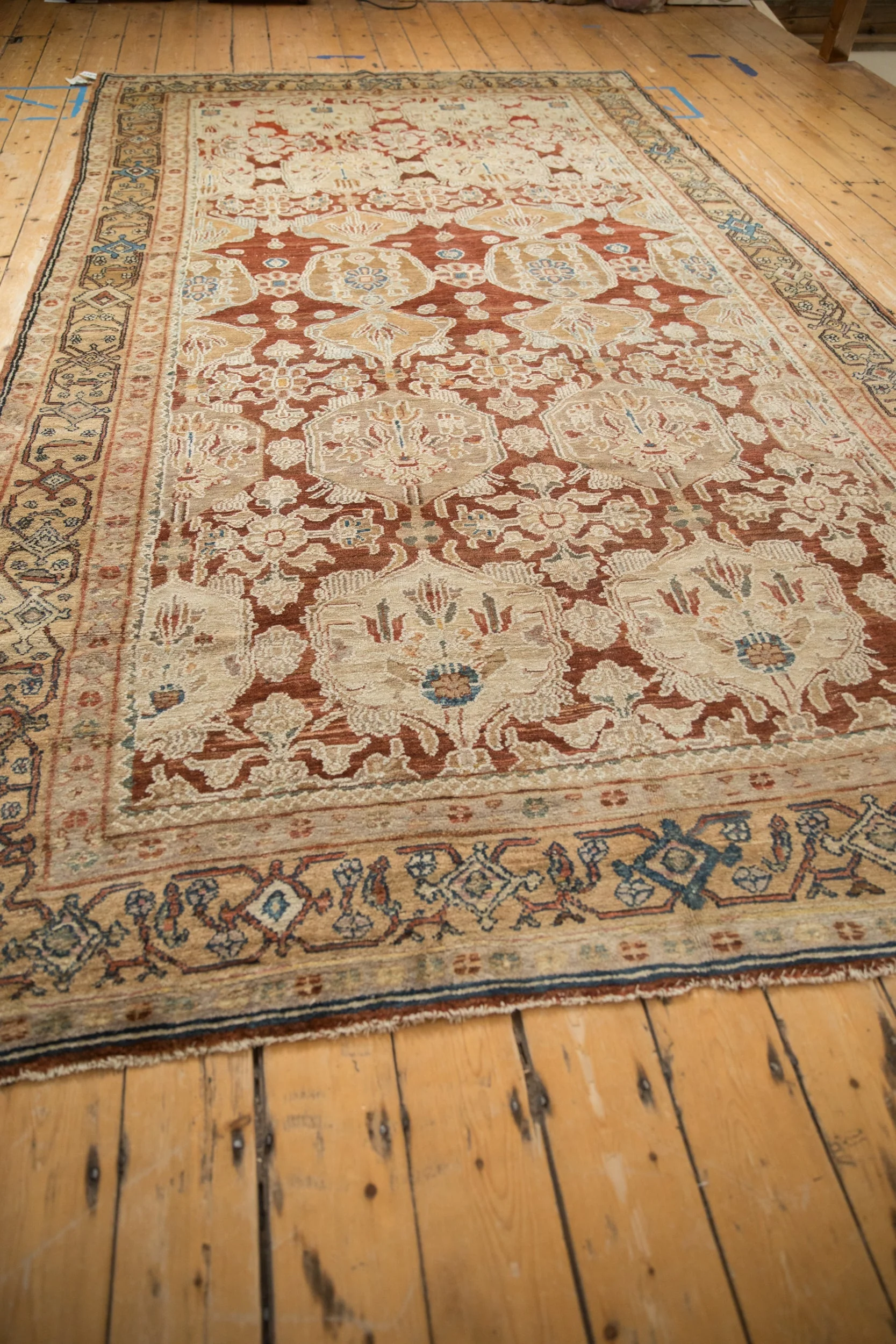 6.5x11.5 Vintage Bibikabad Carpet - Image 9