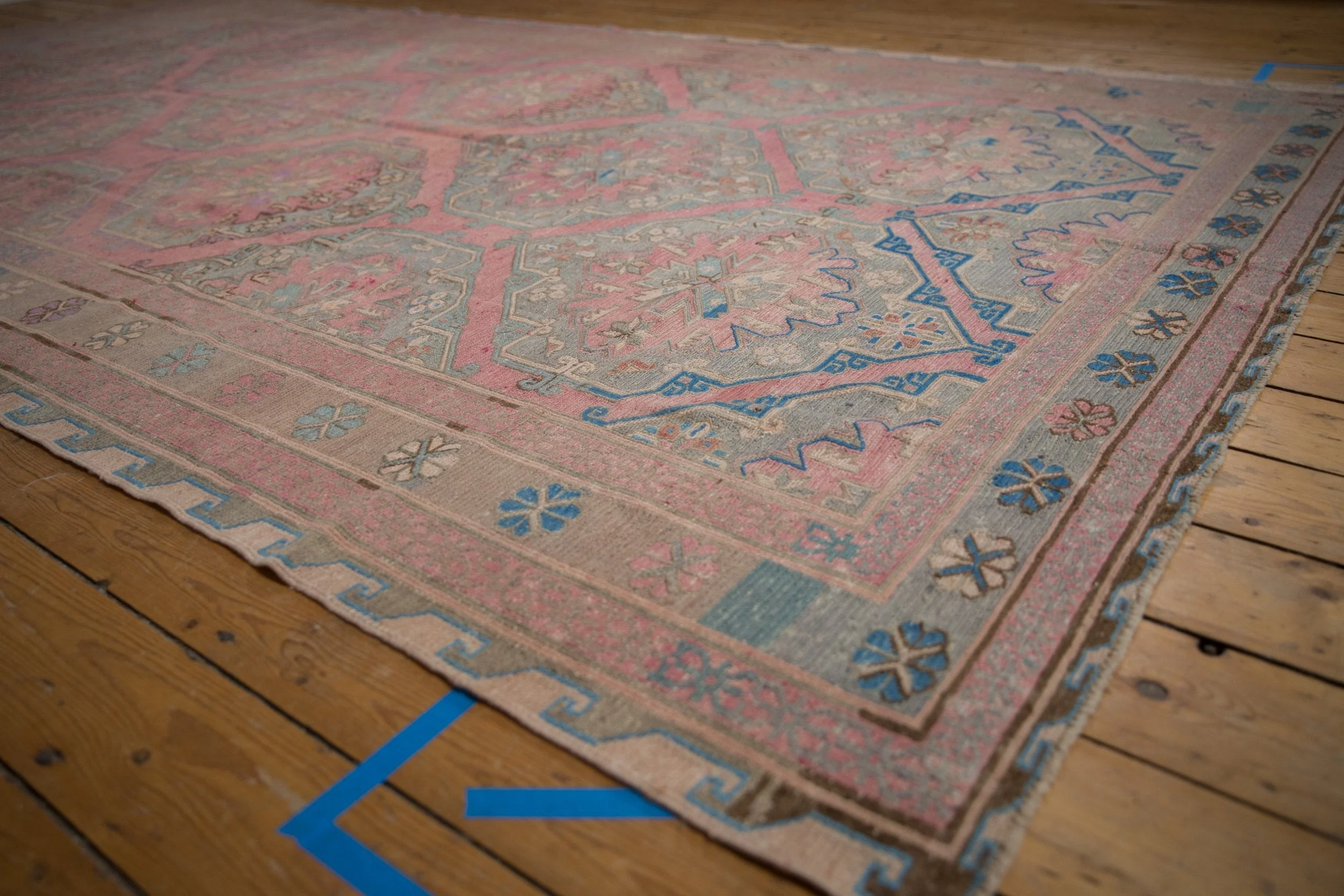 6.5x12.5 Vintage Distressed Soumac Rug Runner - Image 4