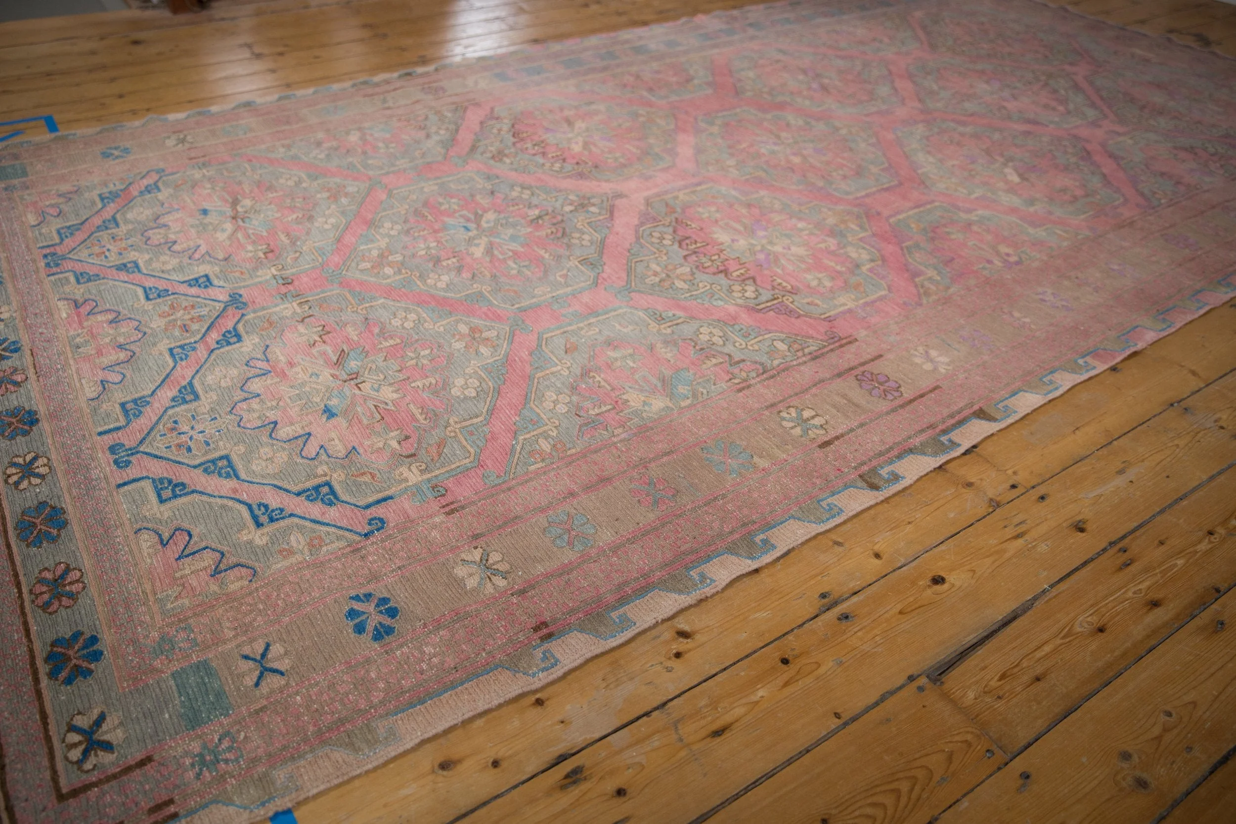 6.5x12.5 Vintage Distressed Soumac Rug Runner - Image 7