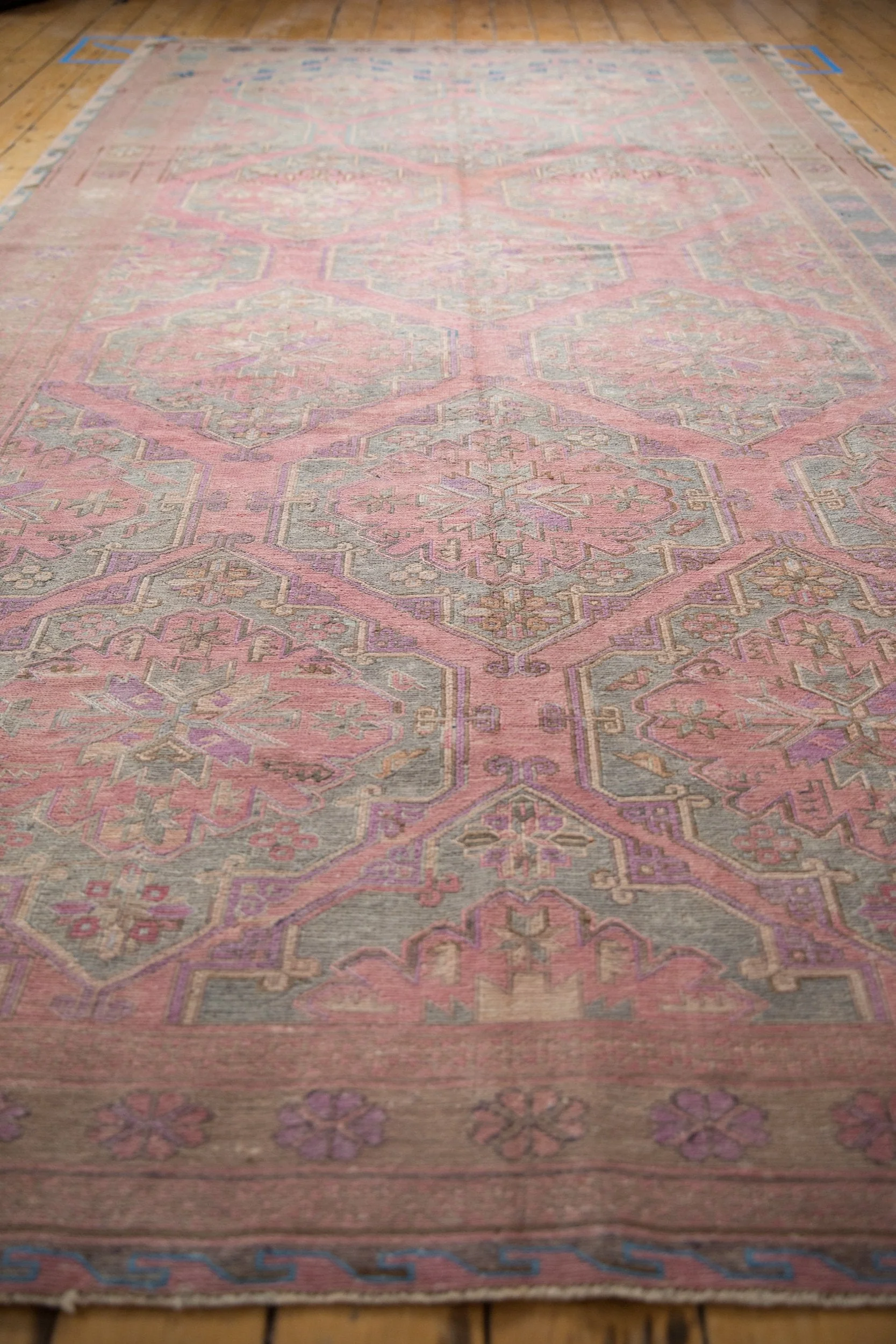 6.5x12.5 Vintage Distressed Soumac Rug Runner - Image 8