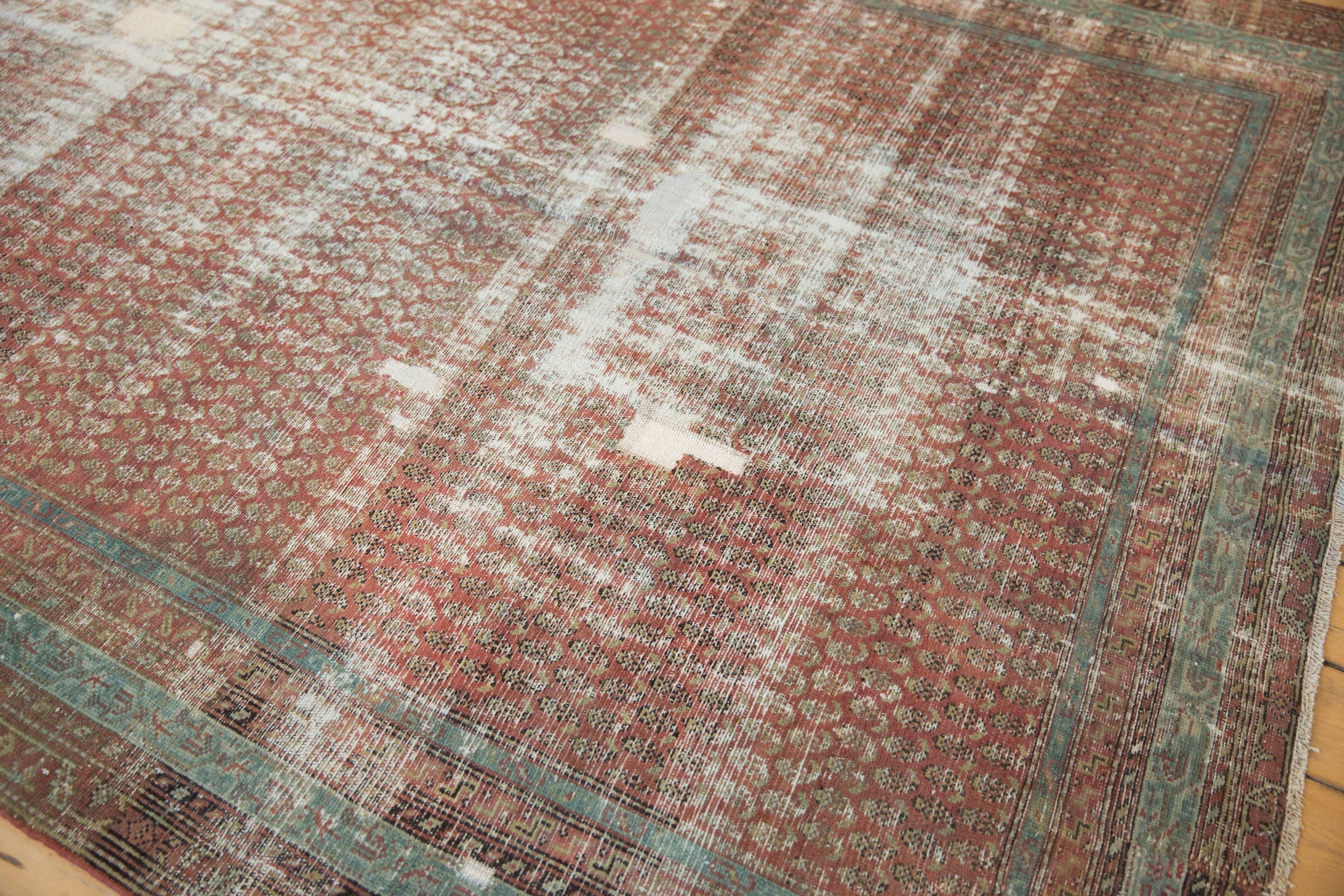 6.5x16.5 Antique Distressed Malayer Rug Runner - Image 8