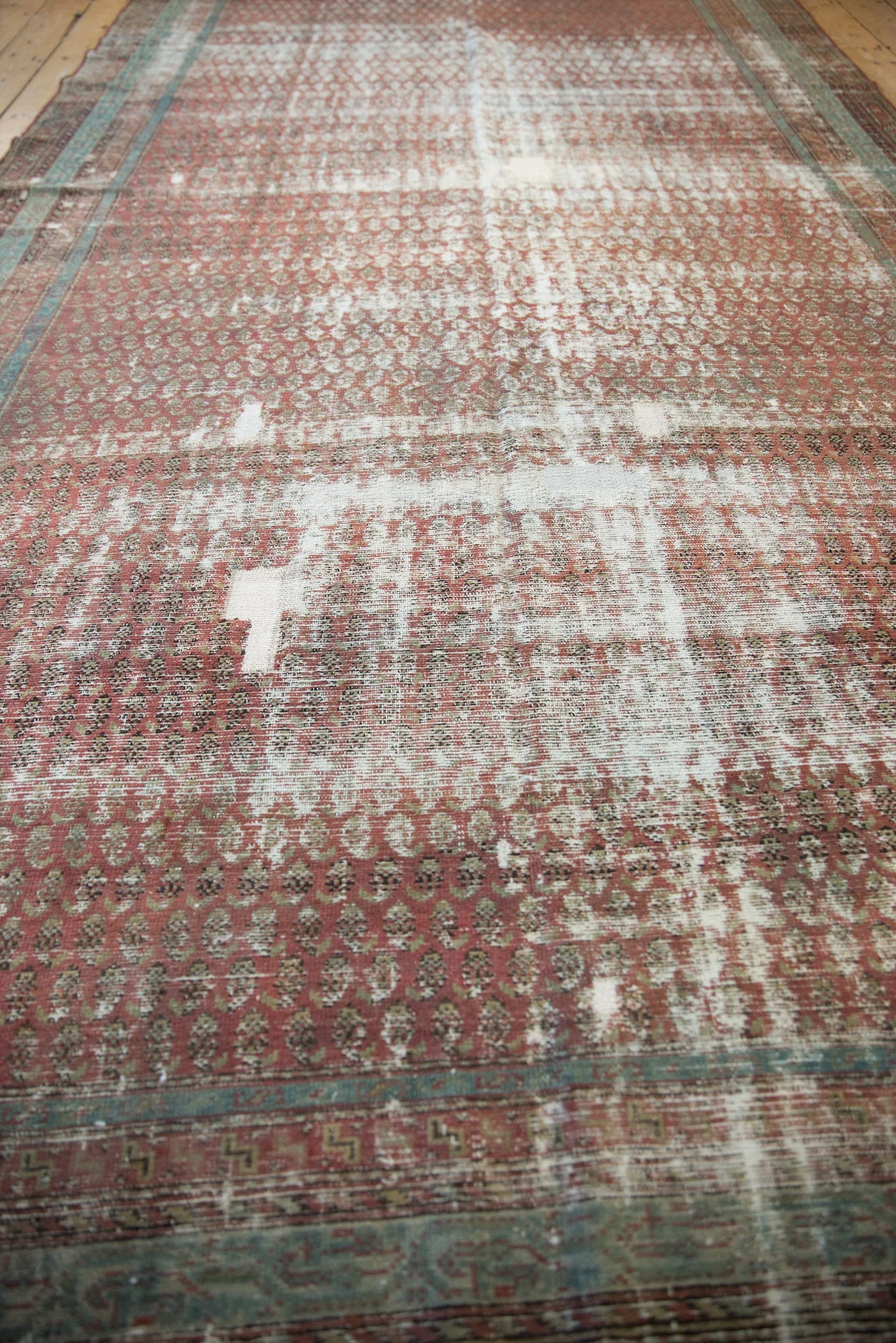 6.5x16.5 Antique Distressed Malayer Rug Runner - Image 9
