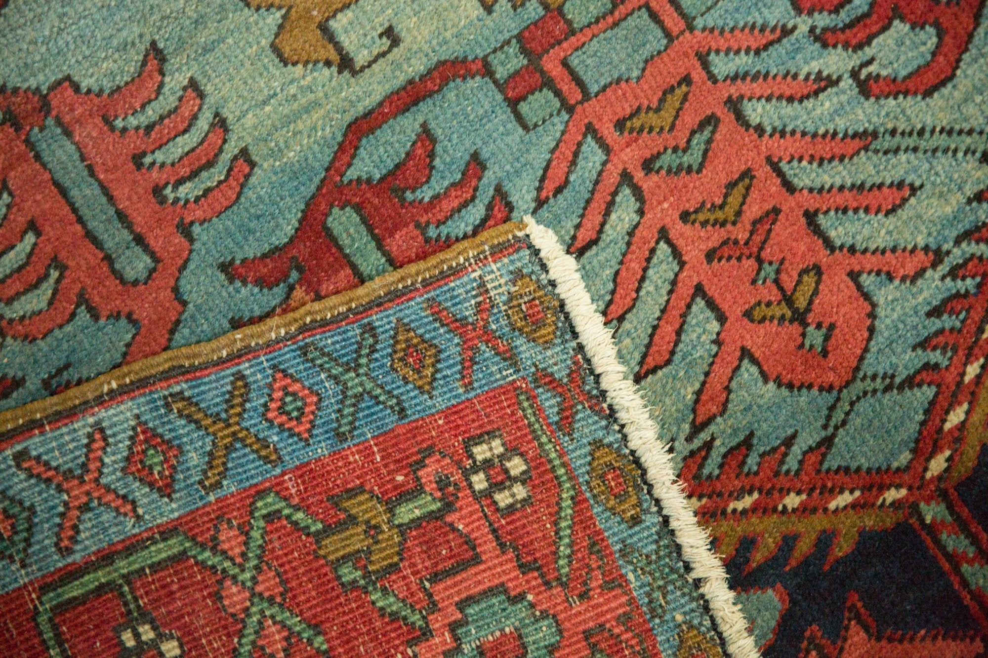 6.5x17.5 Antique Serapi Rug Runner - Image 11