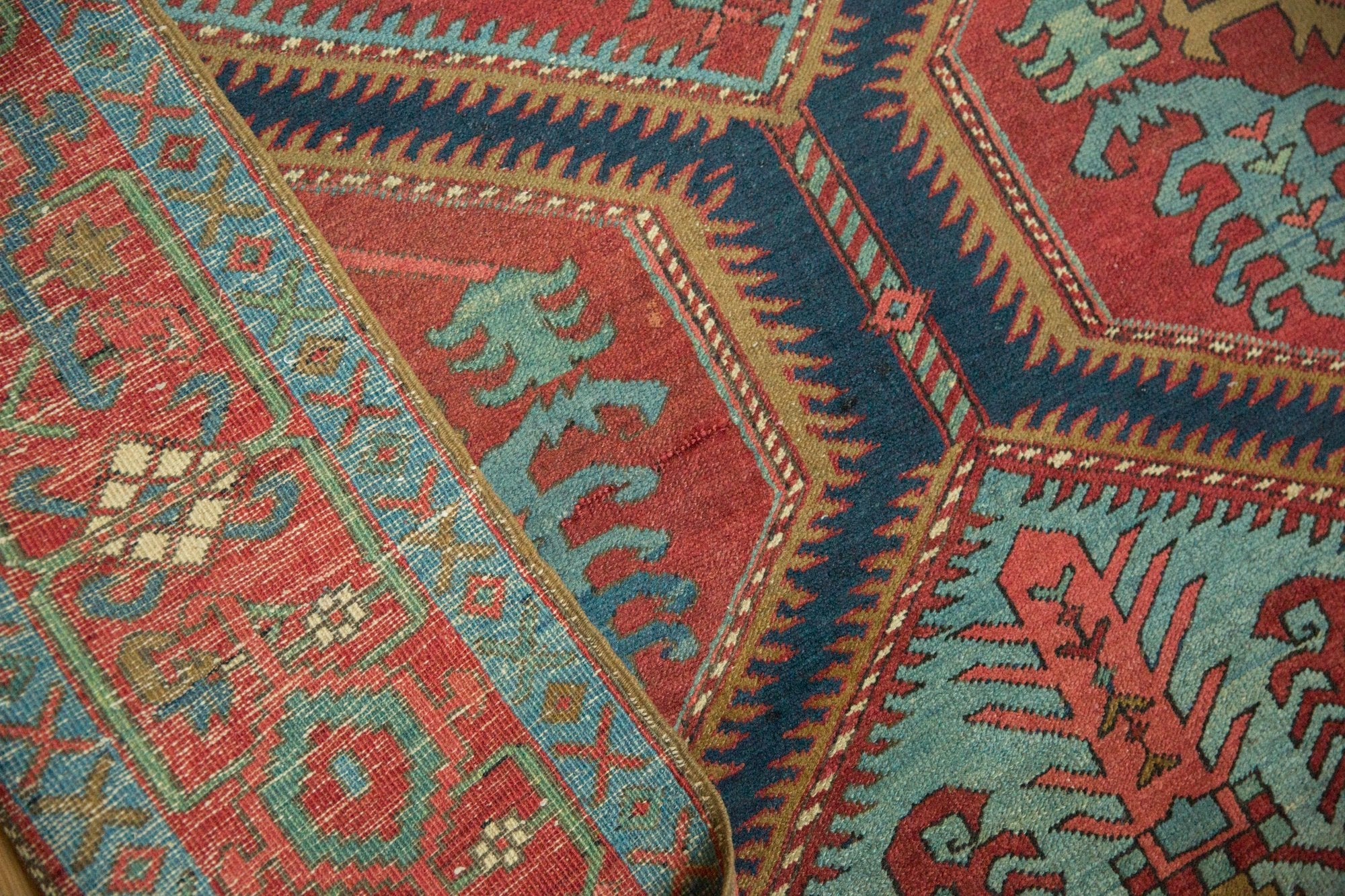 6.5x17.5 Antique Serapi Rug Runner - Image 12