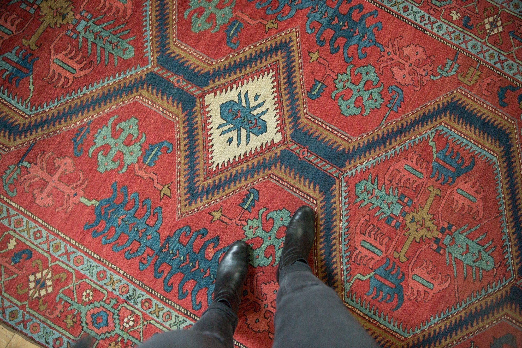 6.5x17.5 Antique Serapi Rug Runner - Image 2