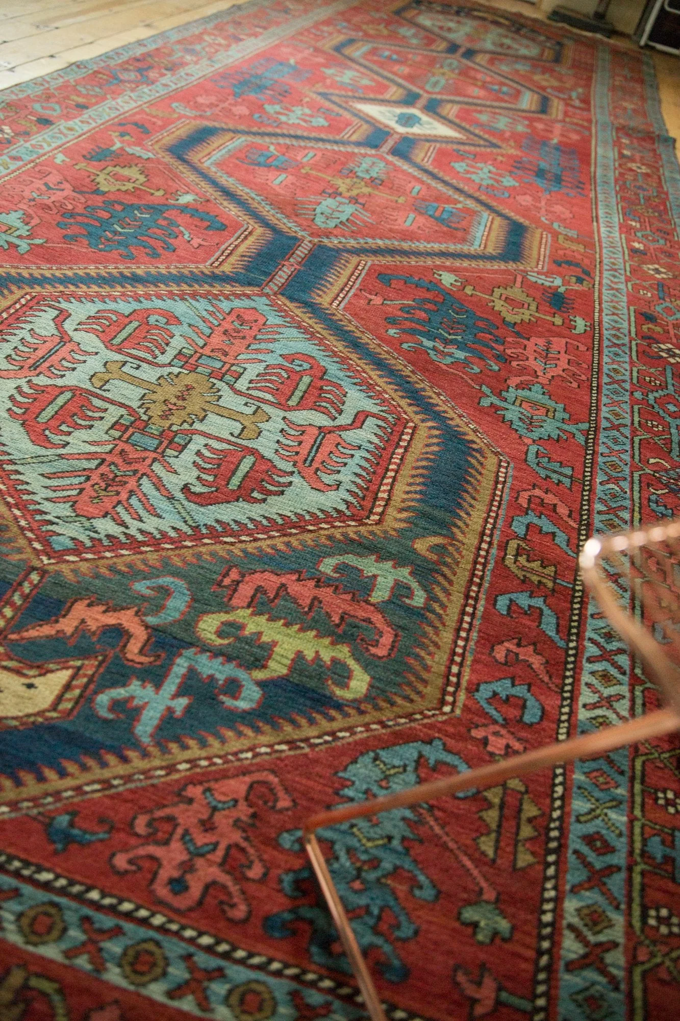 6.5x17.5 Antique Serapi Rug Runner - Image 7