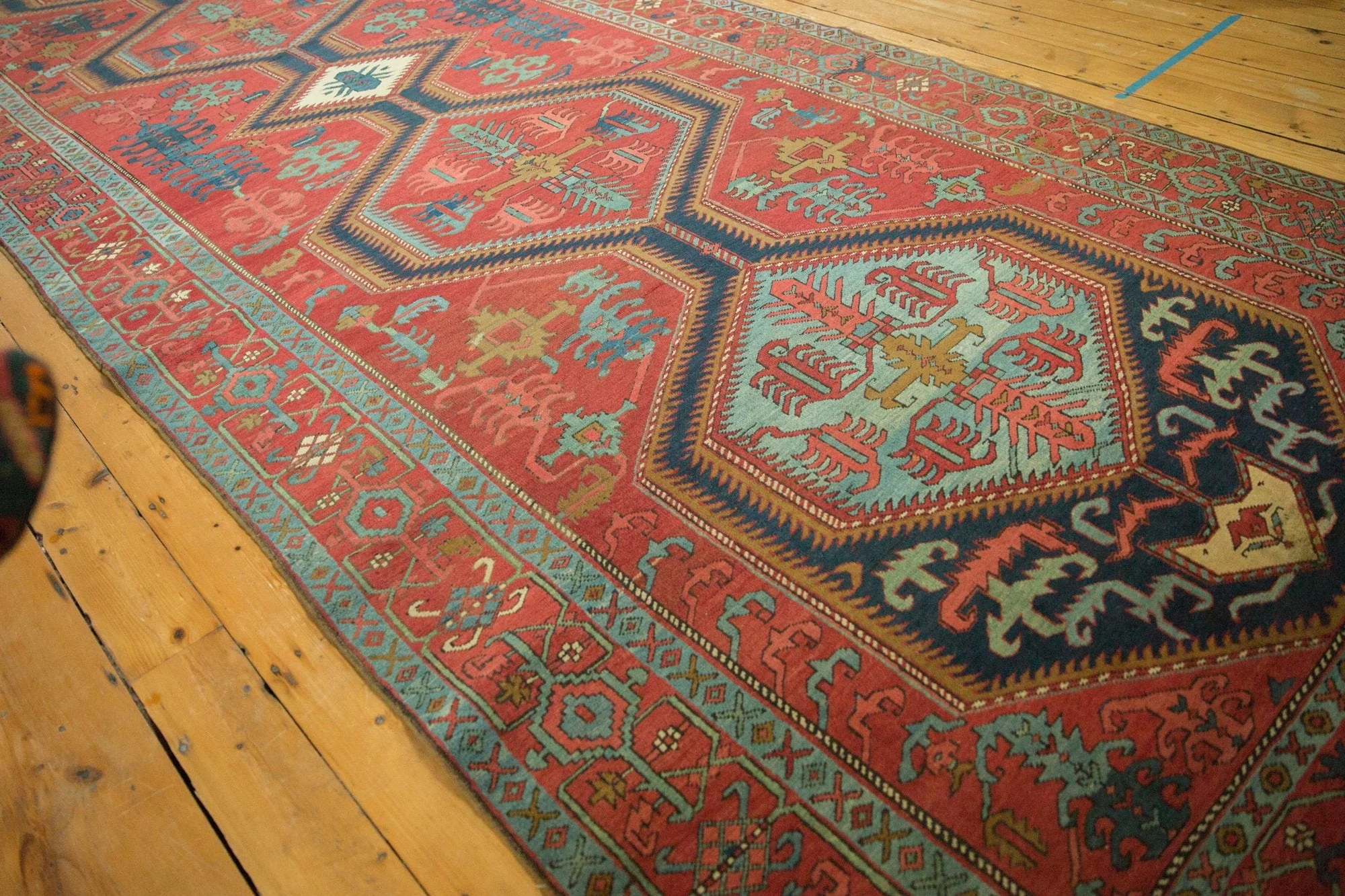 6.5x17.5 Antique Serapi Rug Runner - Image 8
