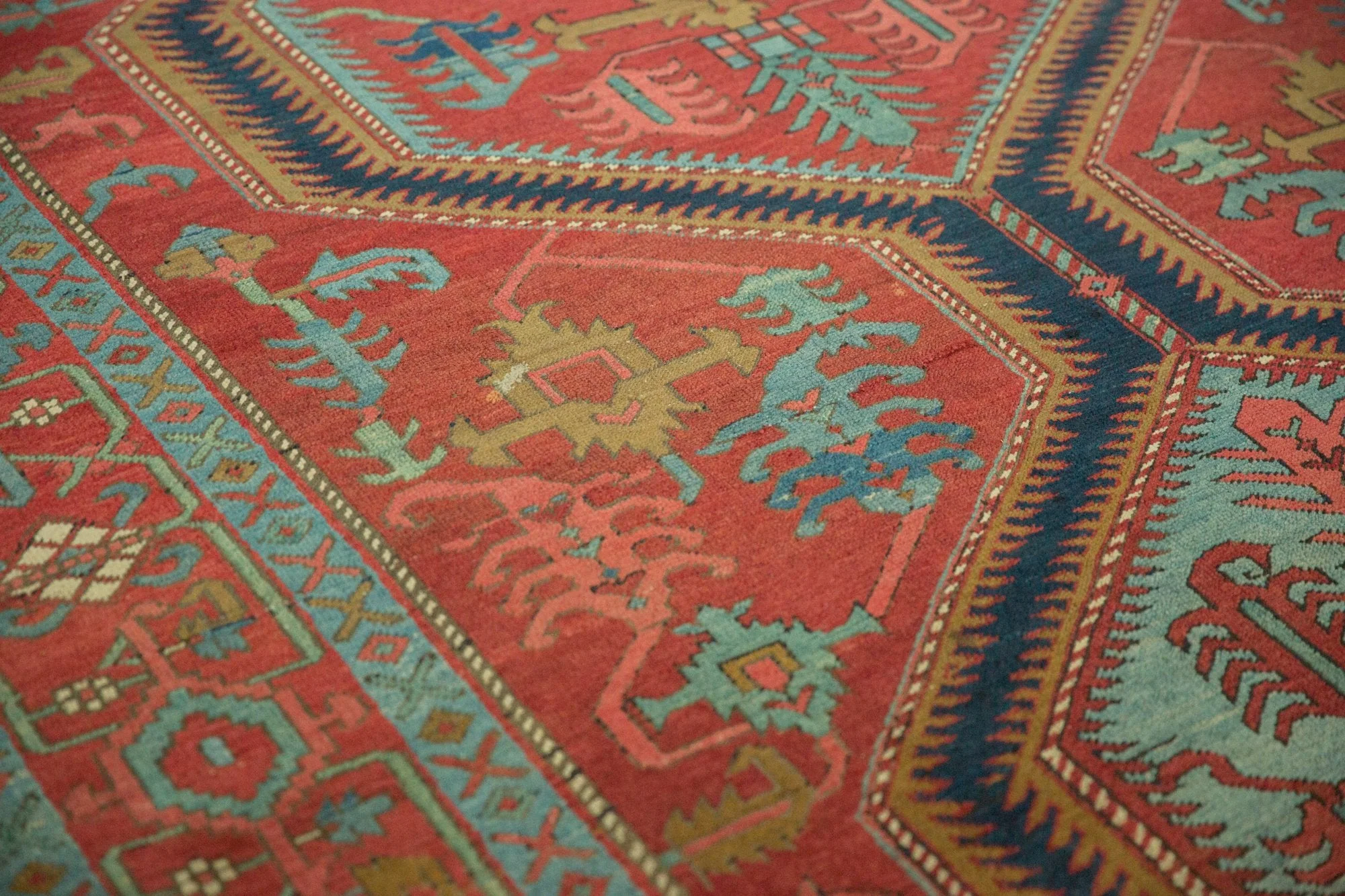 6.5x17.5 Antique Serapi Rug Runner - Image 9