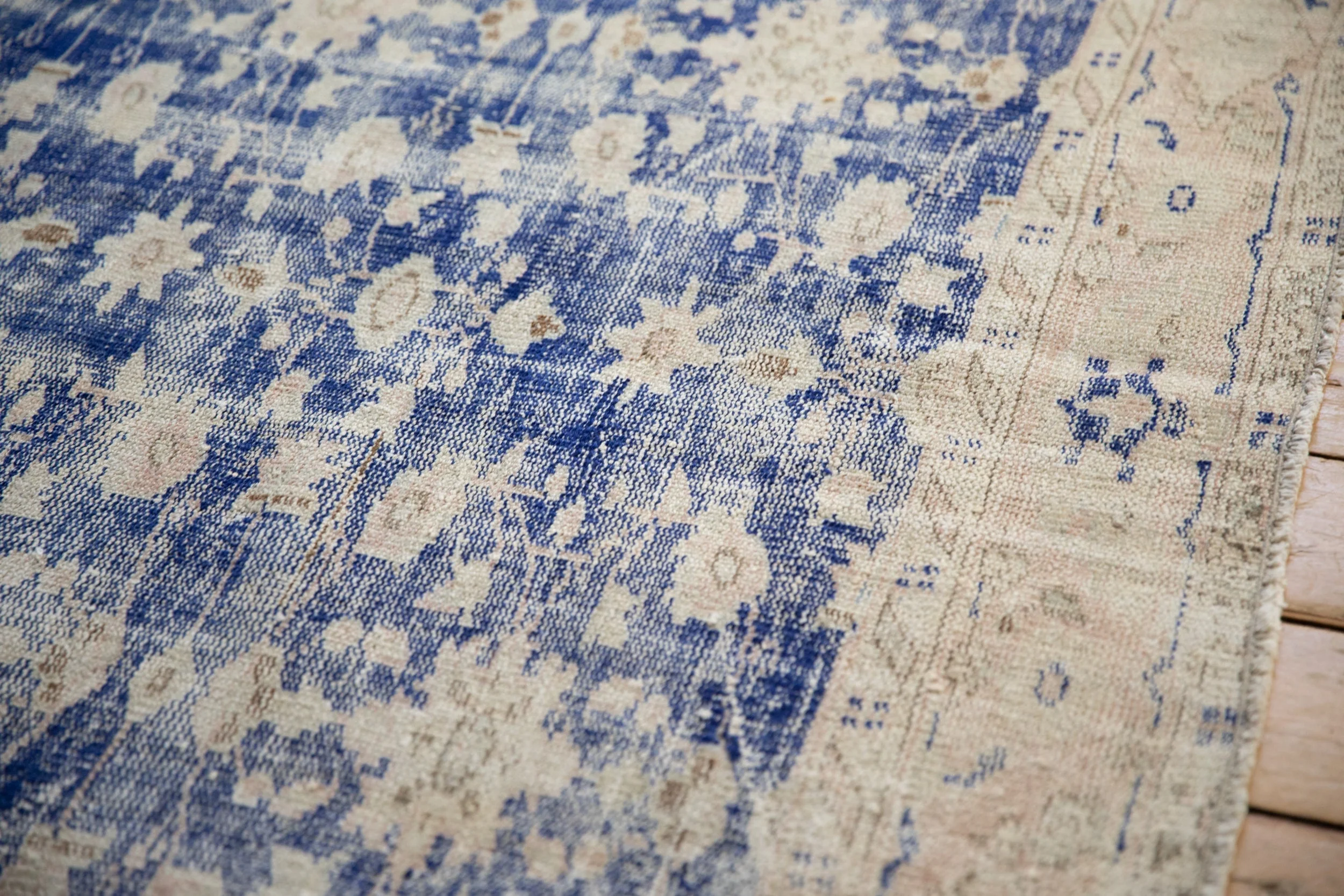 6.5x8.5 Vintage Distressed Oushak Carpet - Image 5