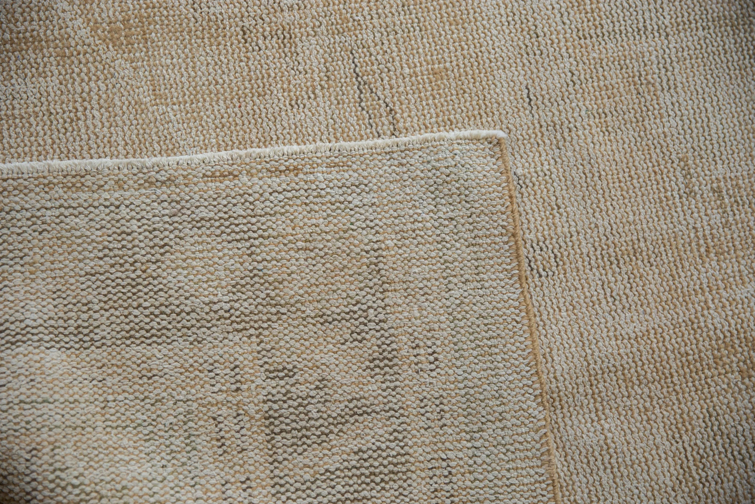 6.5x8.5 Vintage Distressed Oushak Carpet - Image 11