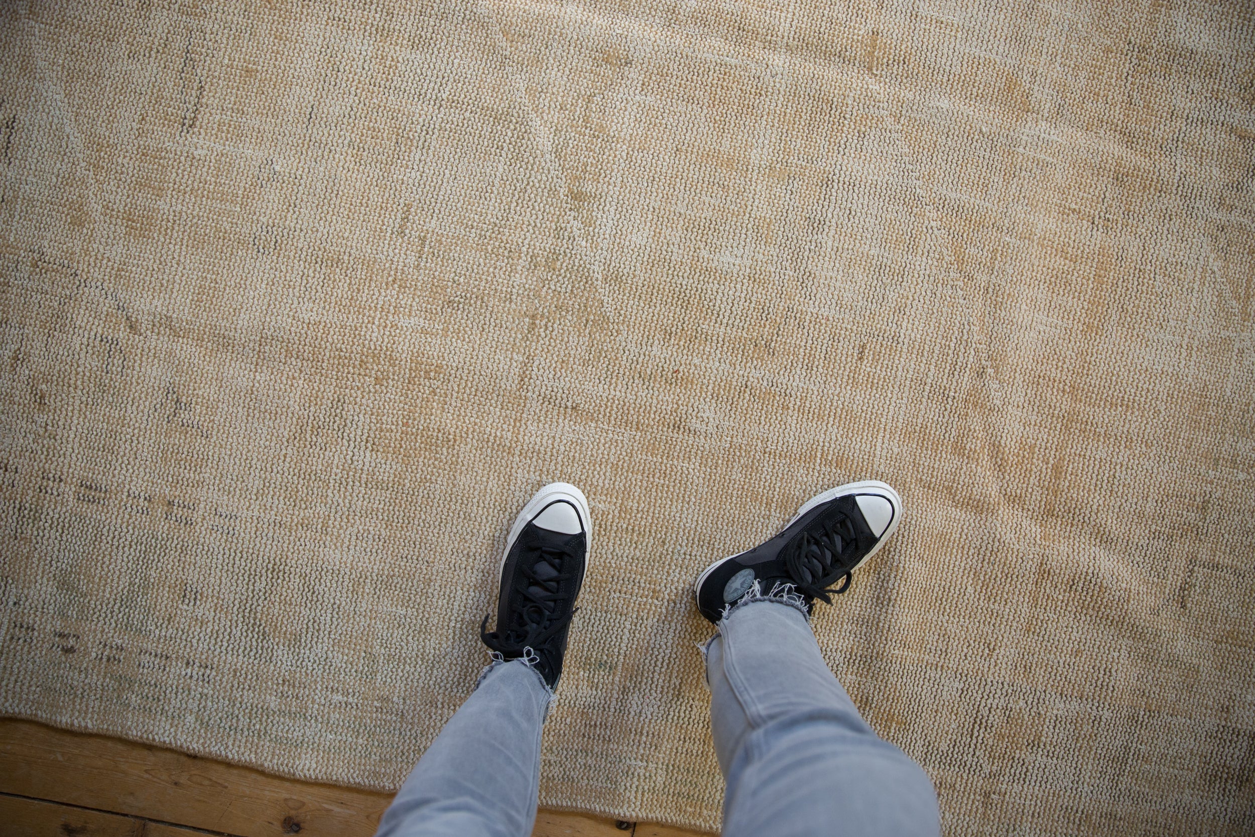 6.5x8.5 Vintage Distressed Oushak Carpet - Image 2