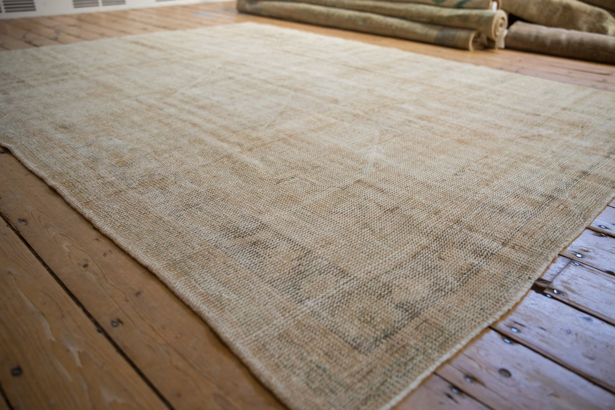 6.5x8.5 Vintage Distressed Oushak Carpet - Image 4