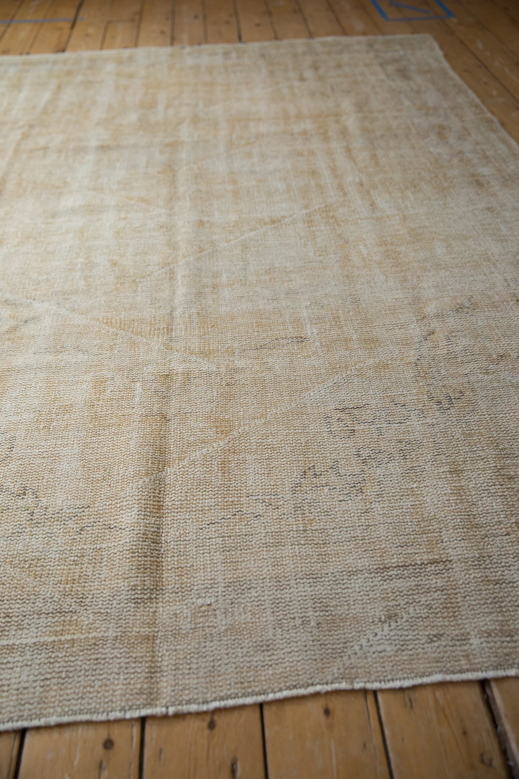 6.5x8.5 Vintage Distressed Oushak Carpet - Image 8