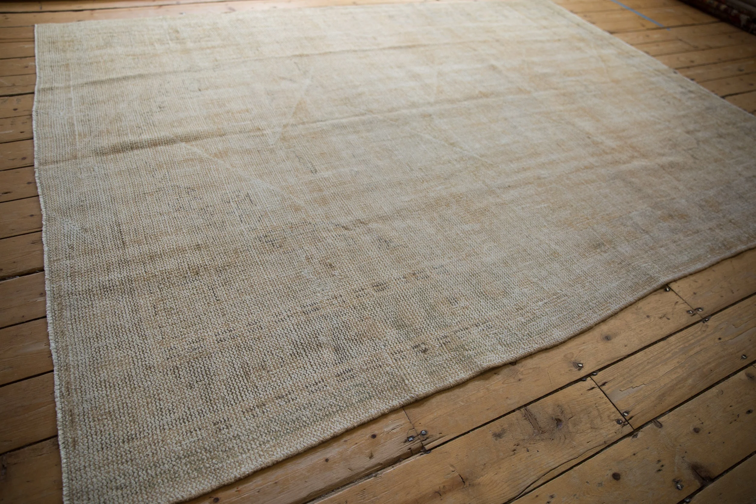6.5x8.5 Vintage Distressed Oushak Carpet - Image 9