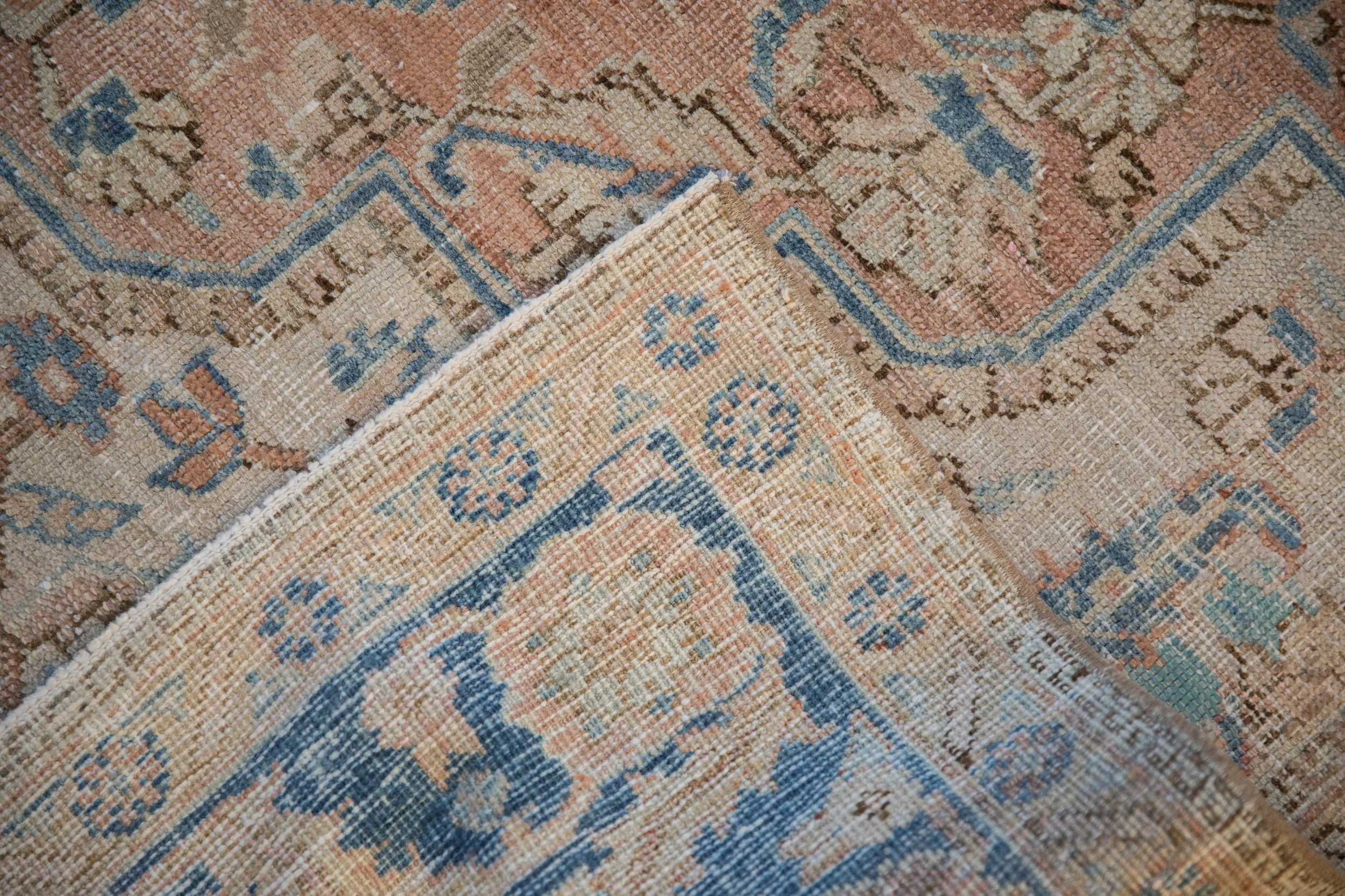 6.5x9.5 Vintage Distressed Heriz Carpet - Image 13