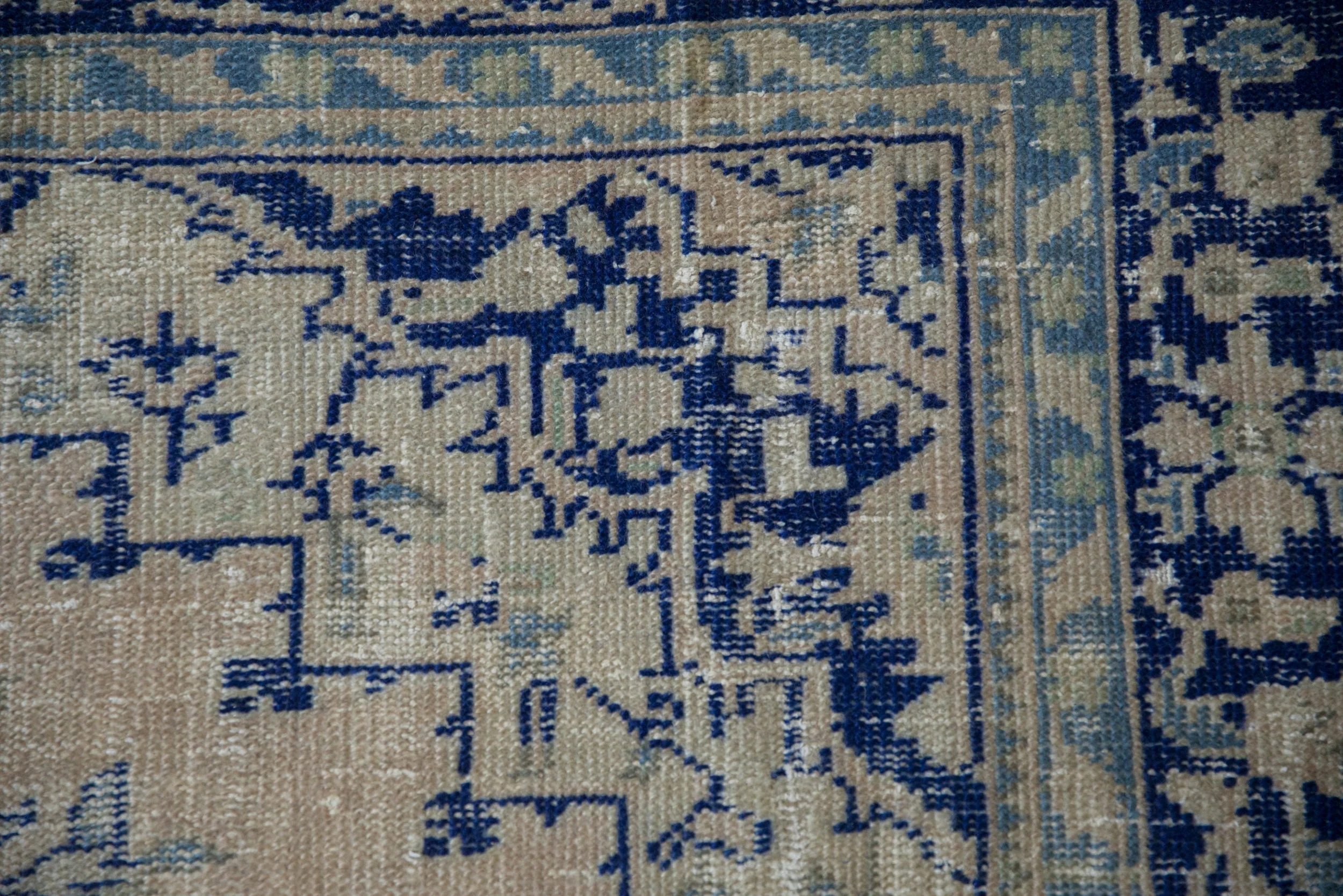 6.5x9.5 Vintage Distressed Oushak Carpet - Image 3