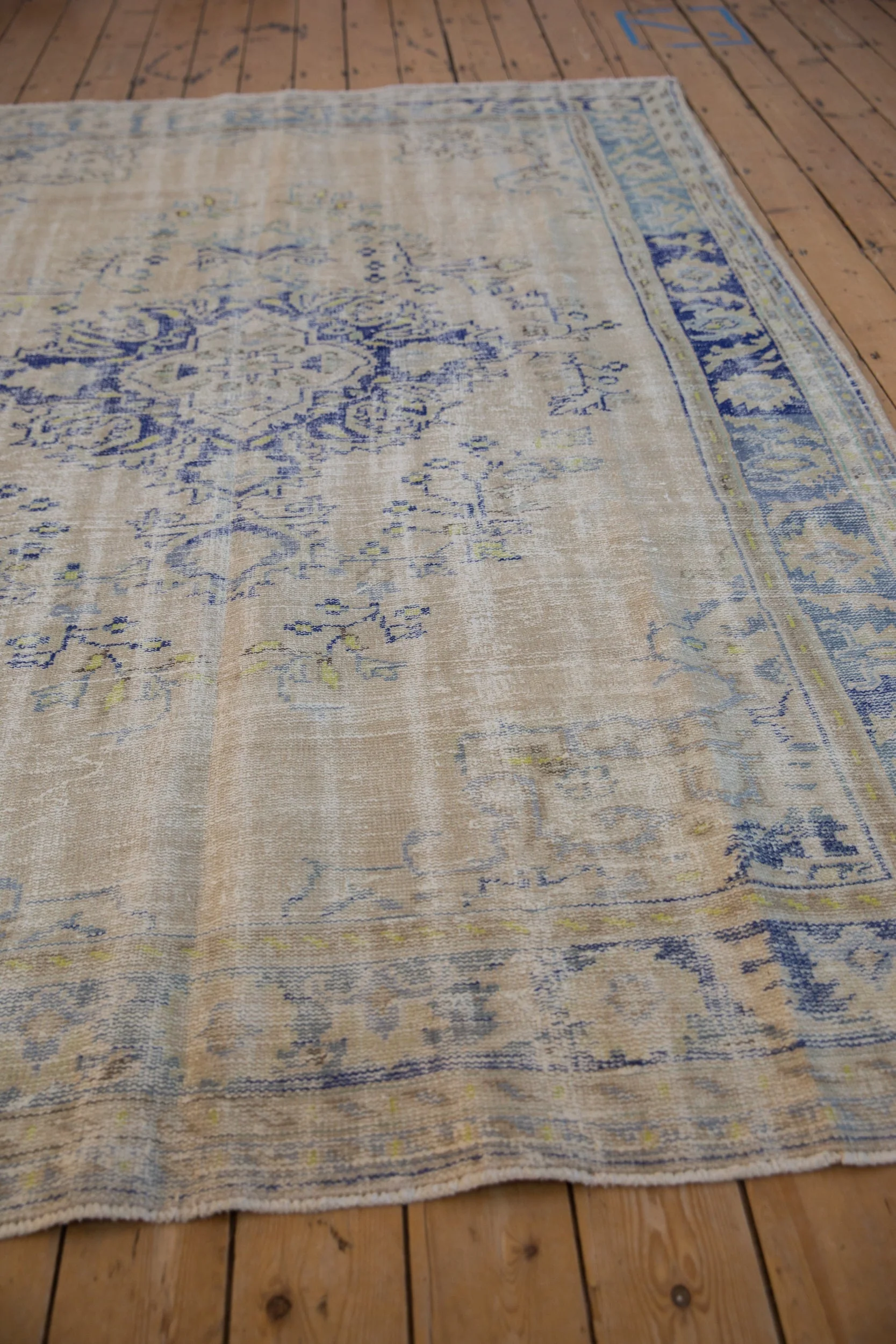 6.5x9.5 Vintage Distressed Oushak Carpet - Image 5