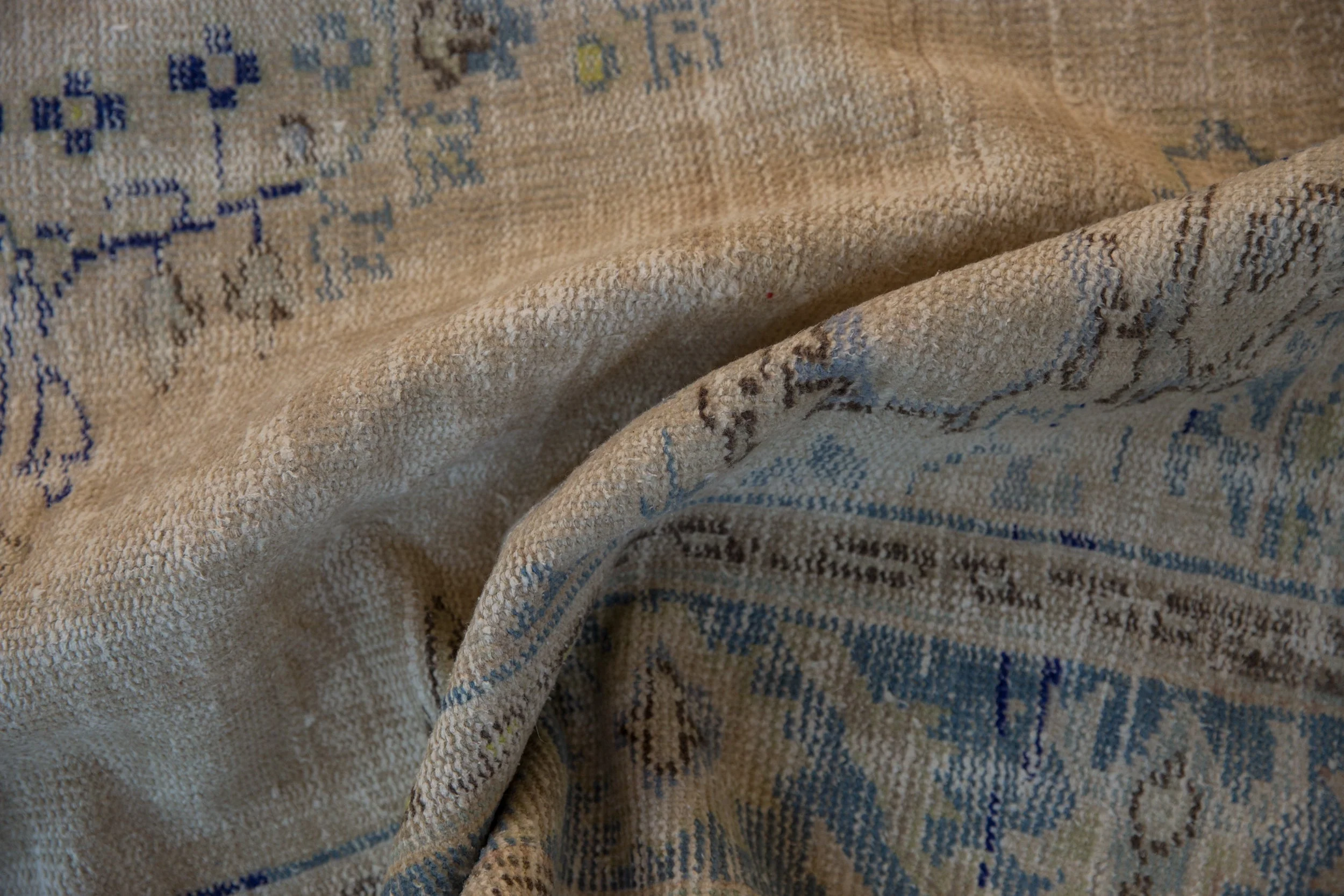 6.5x9.5 Vintage Distressed Oushak Carpet - Image 8