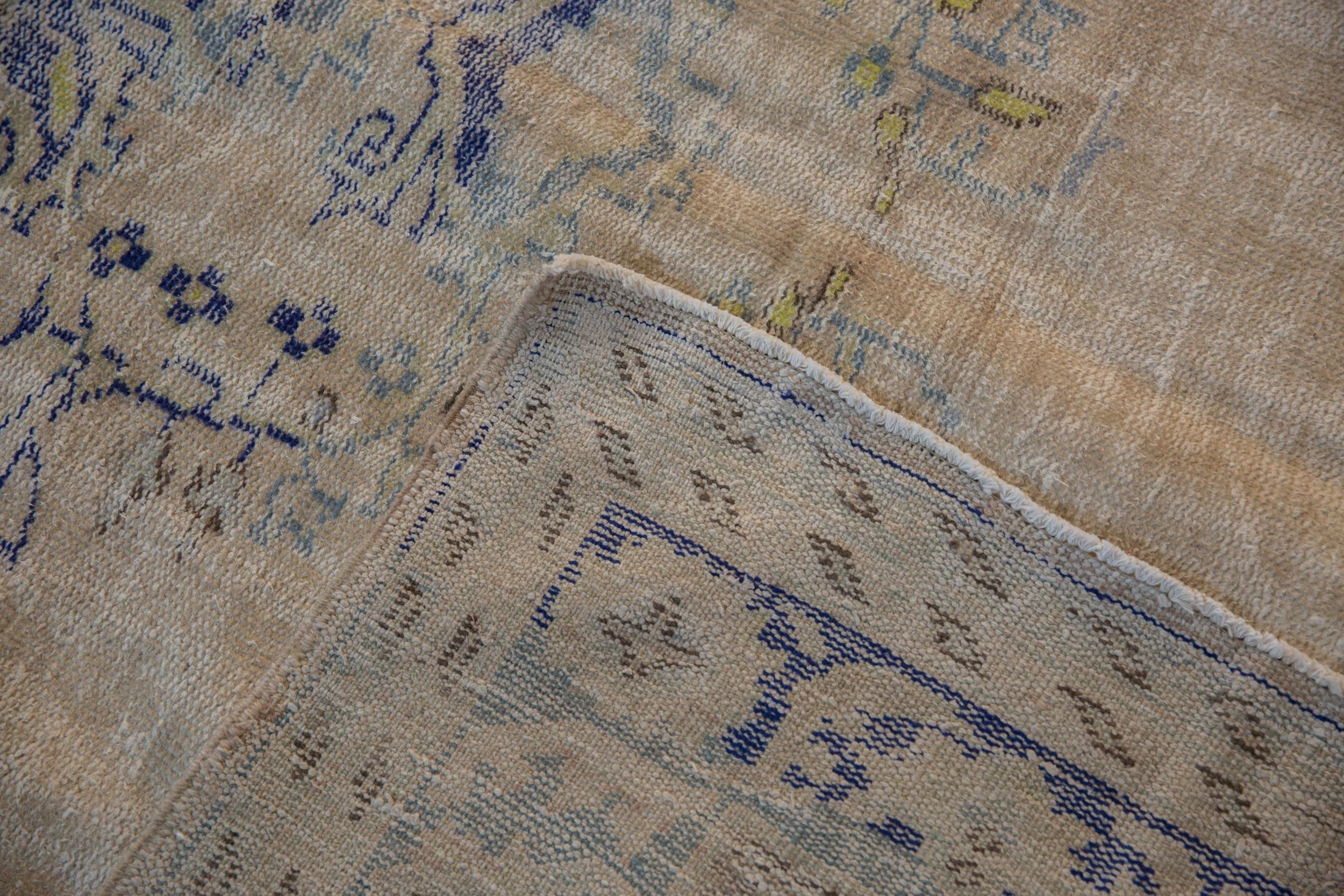6.5x9.5 Vintage Distressed Oushak Carpet - Image 9