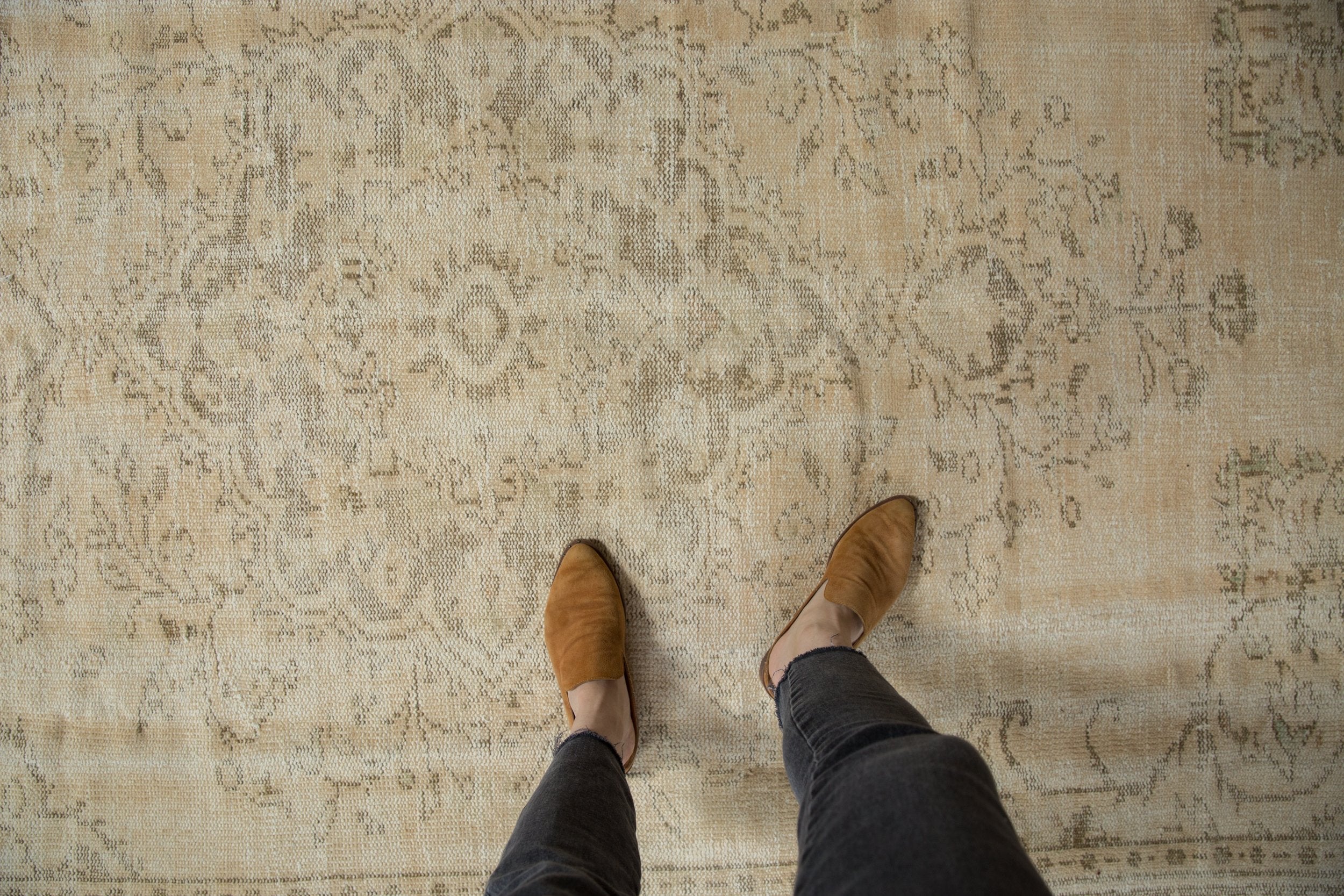 6.5x9.5 Vintage Distressed Oushak Carpet - Image 2