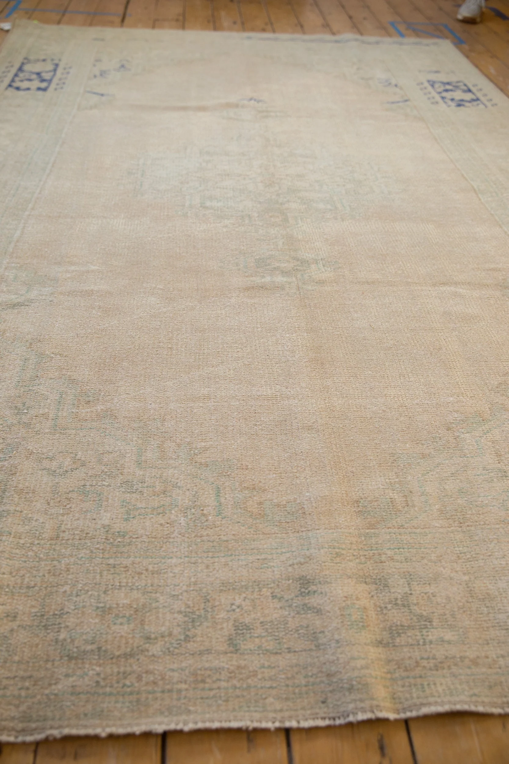 6.5x9.5 Vintage Distressed Oushak Carpet - Image 5
