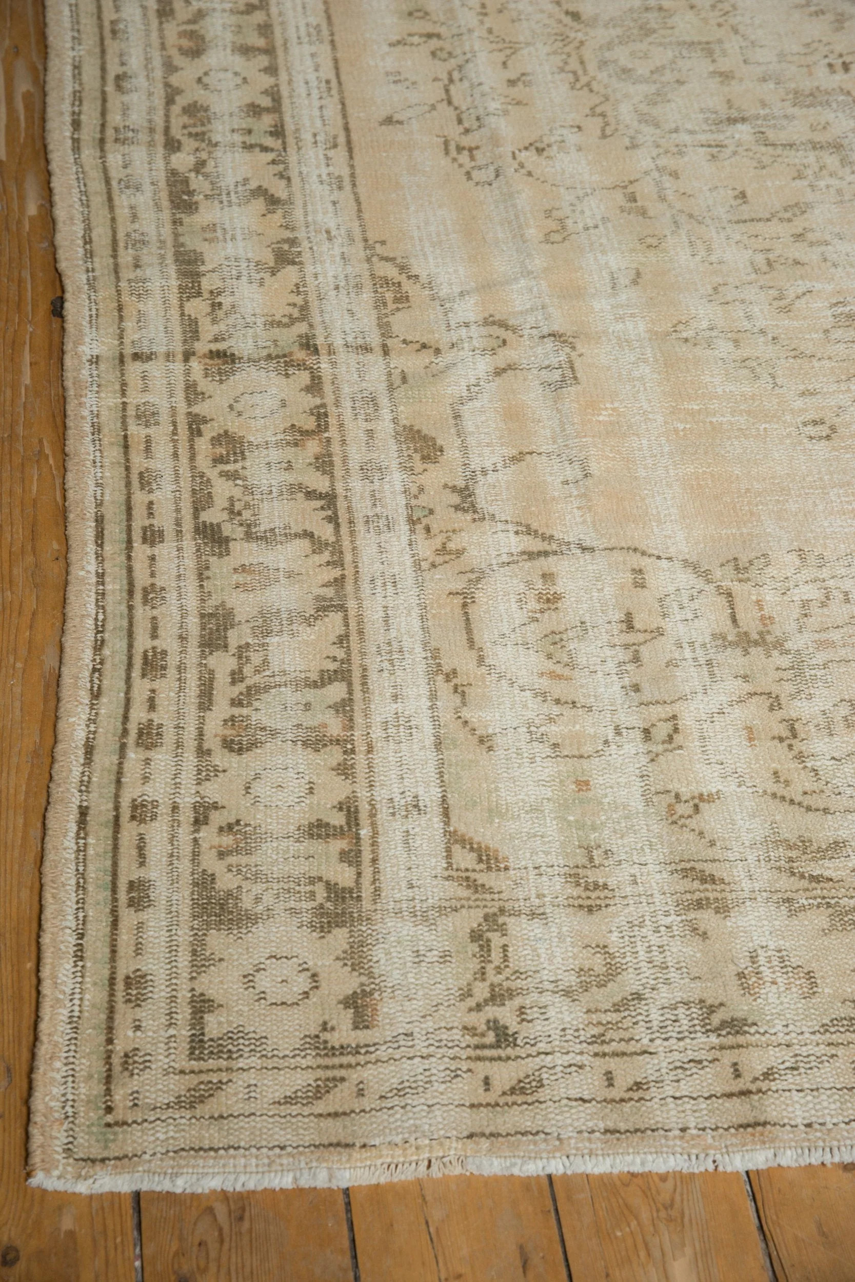 6.5x9.5 Vintage Distressed Oushak Carpet - Image 4