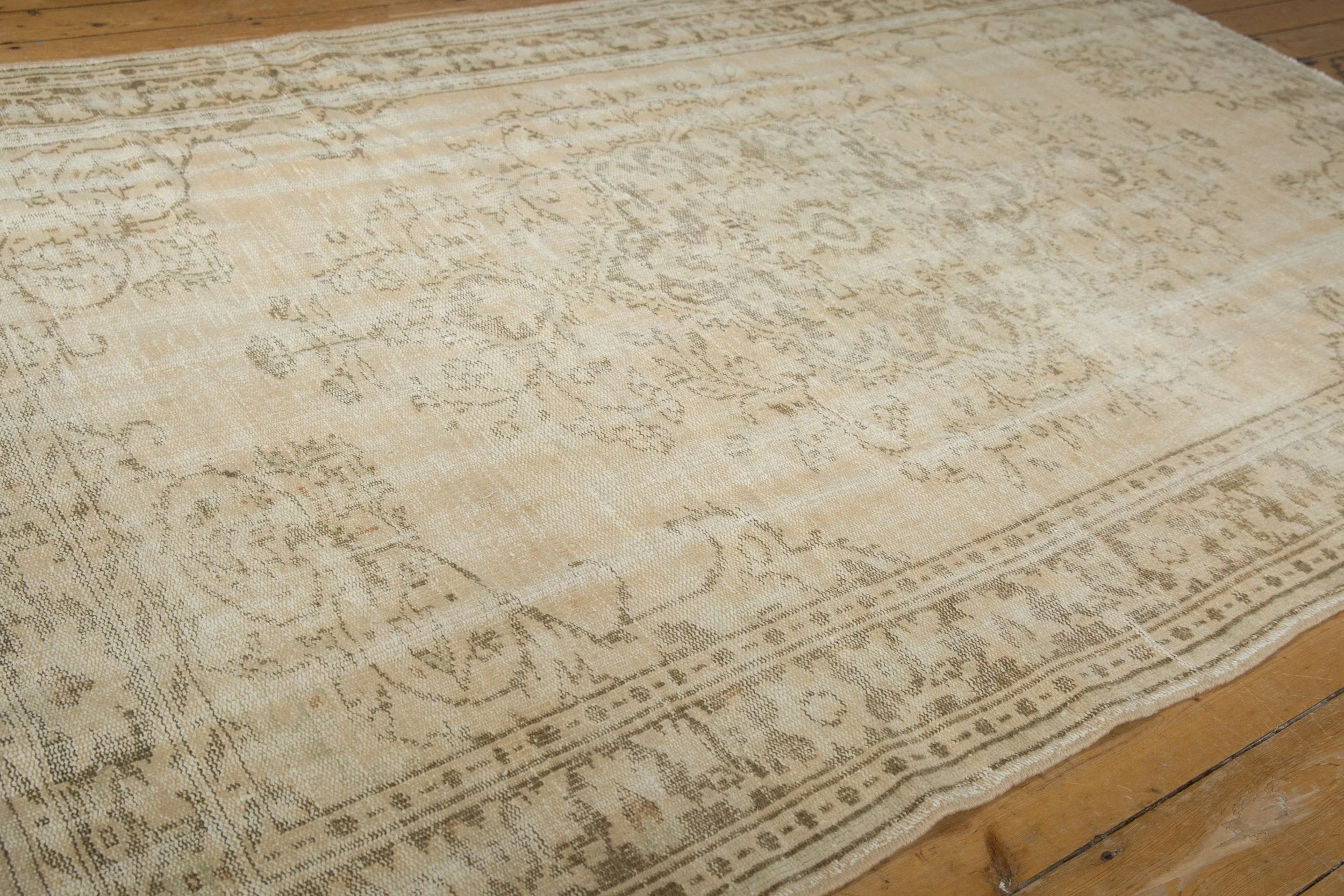 6.5x9.5 Vintage Distressed Oushak Carpet - Image 6
