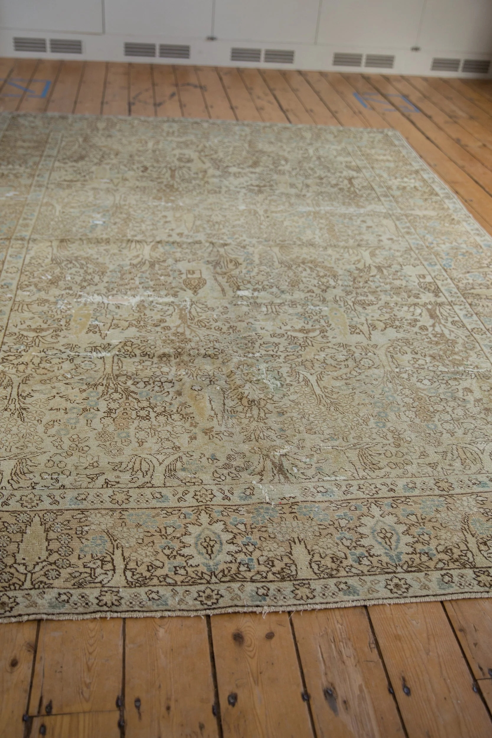 6.5x9.5 Vintage Distressed Tabriz Carpet - Image 10