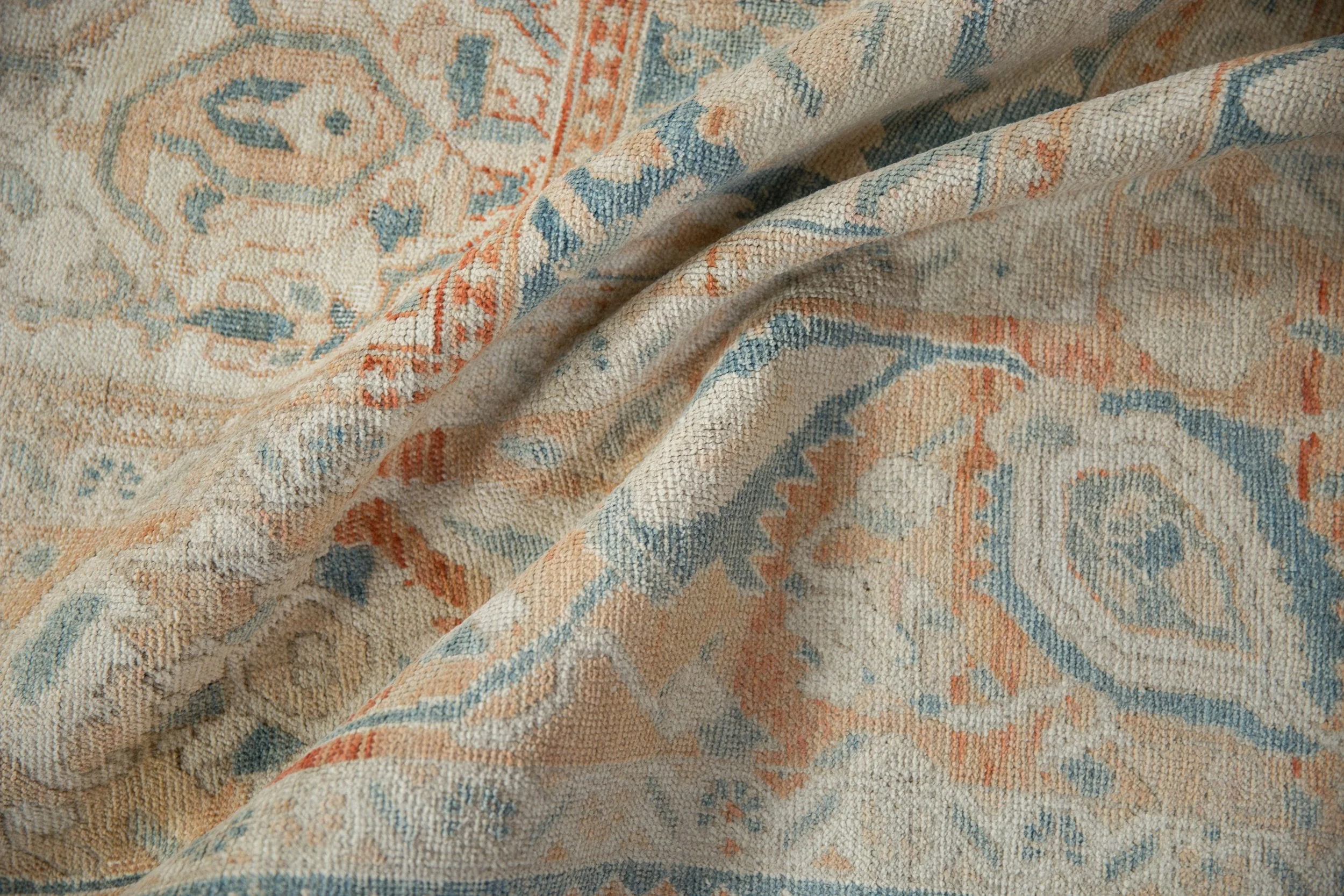 6.5x9.5 Vintage Distressed Turkish Bakhtiari Design Carpet - Image 11
