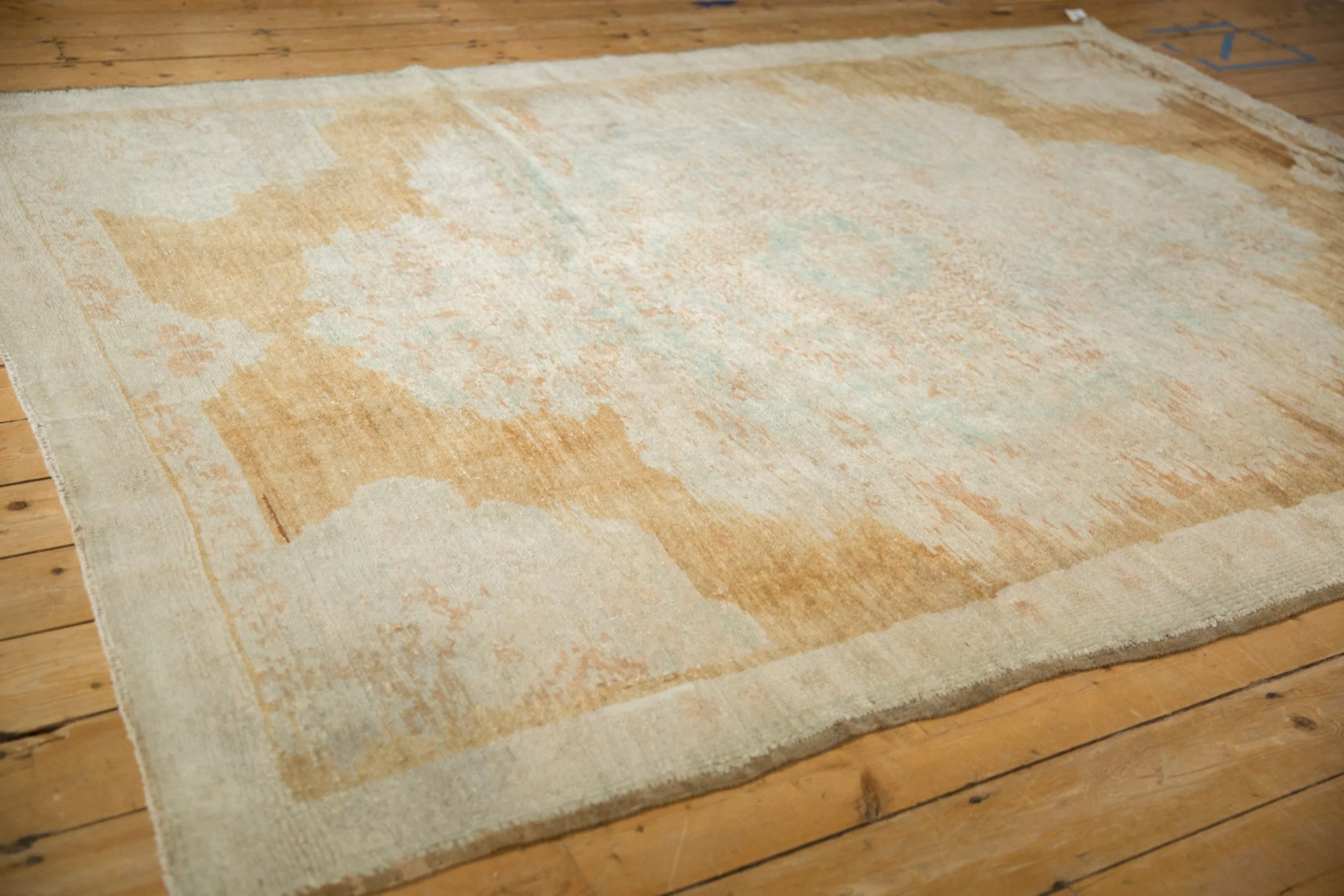 6.5x9 Vintage Distressed Kars Carpet - Image 6
