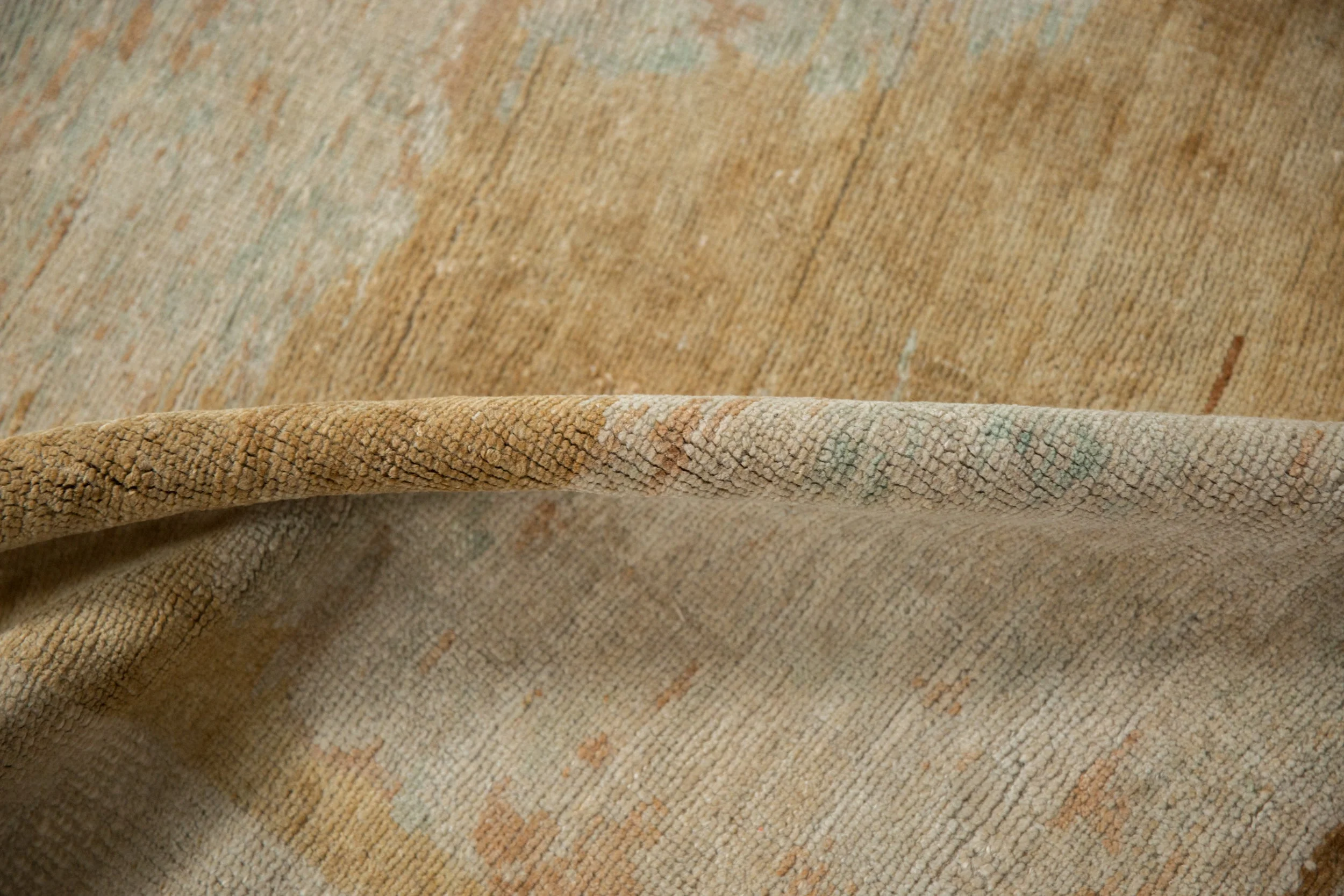 6.5x9 Vintage Distressed Kars Carpet - Image 9