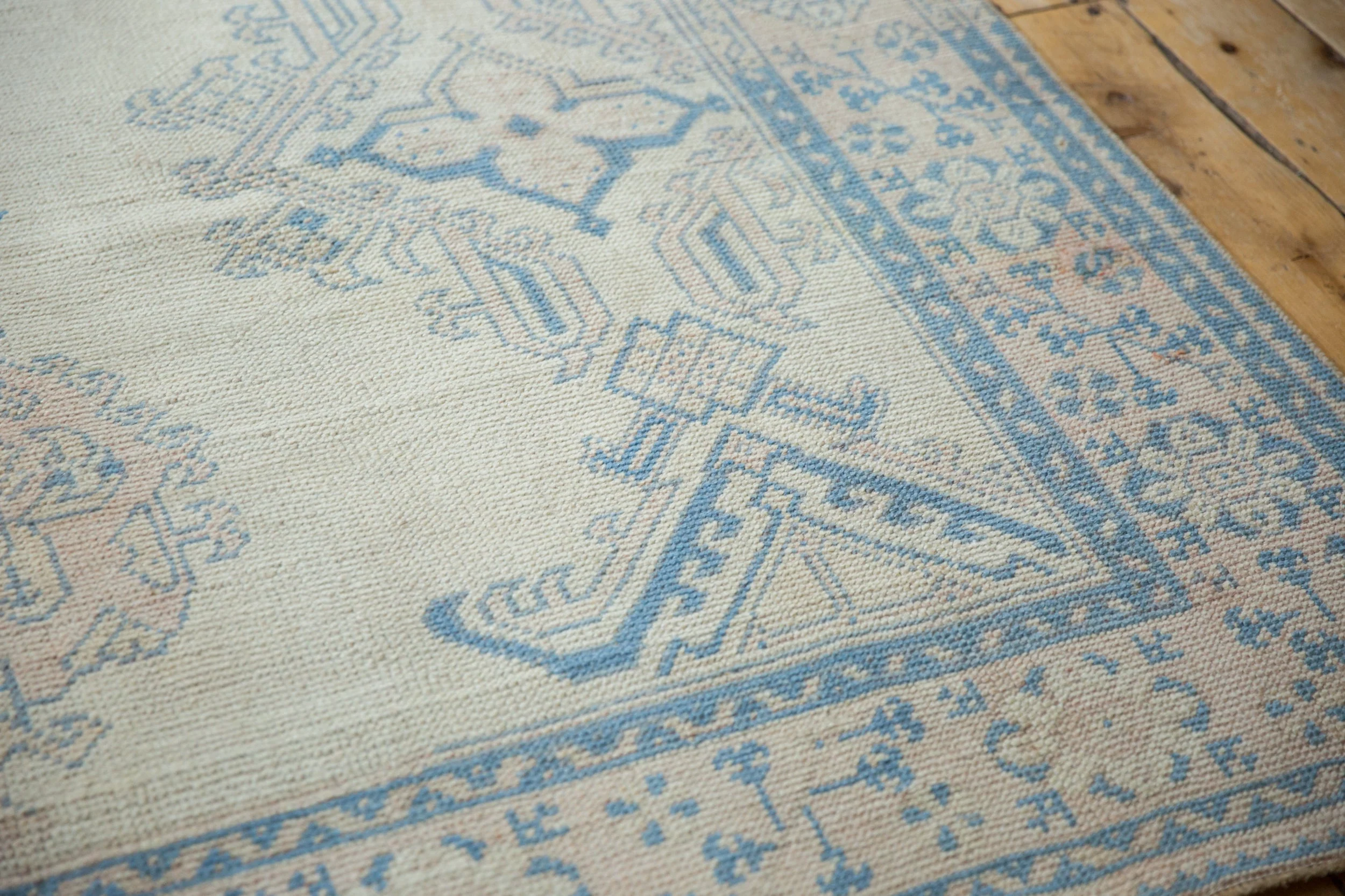 6.5x9 Vintage Distressed Oushak Carpet - Image 10