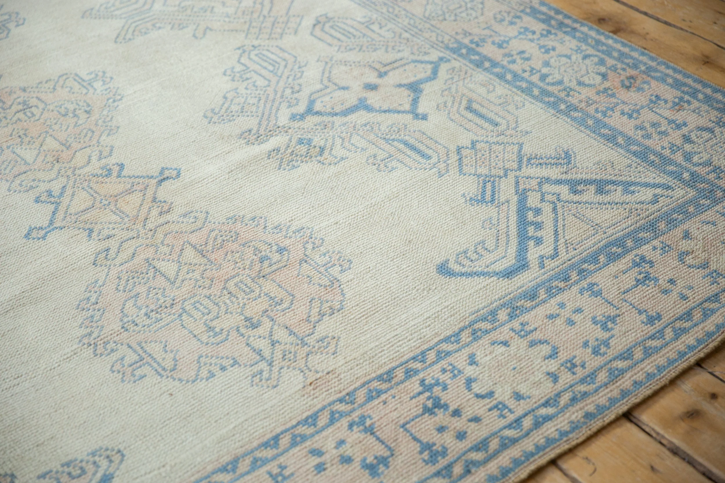 6.5x9 Vintage Distressed Oushak Carpet - Image 6