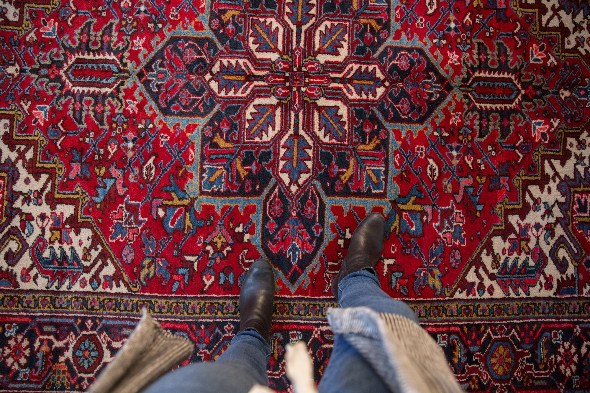 6.5x9 Vintage Mehrivan Carpet - Image 2