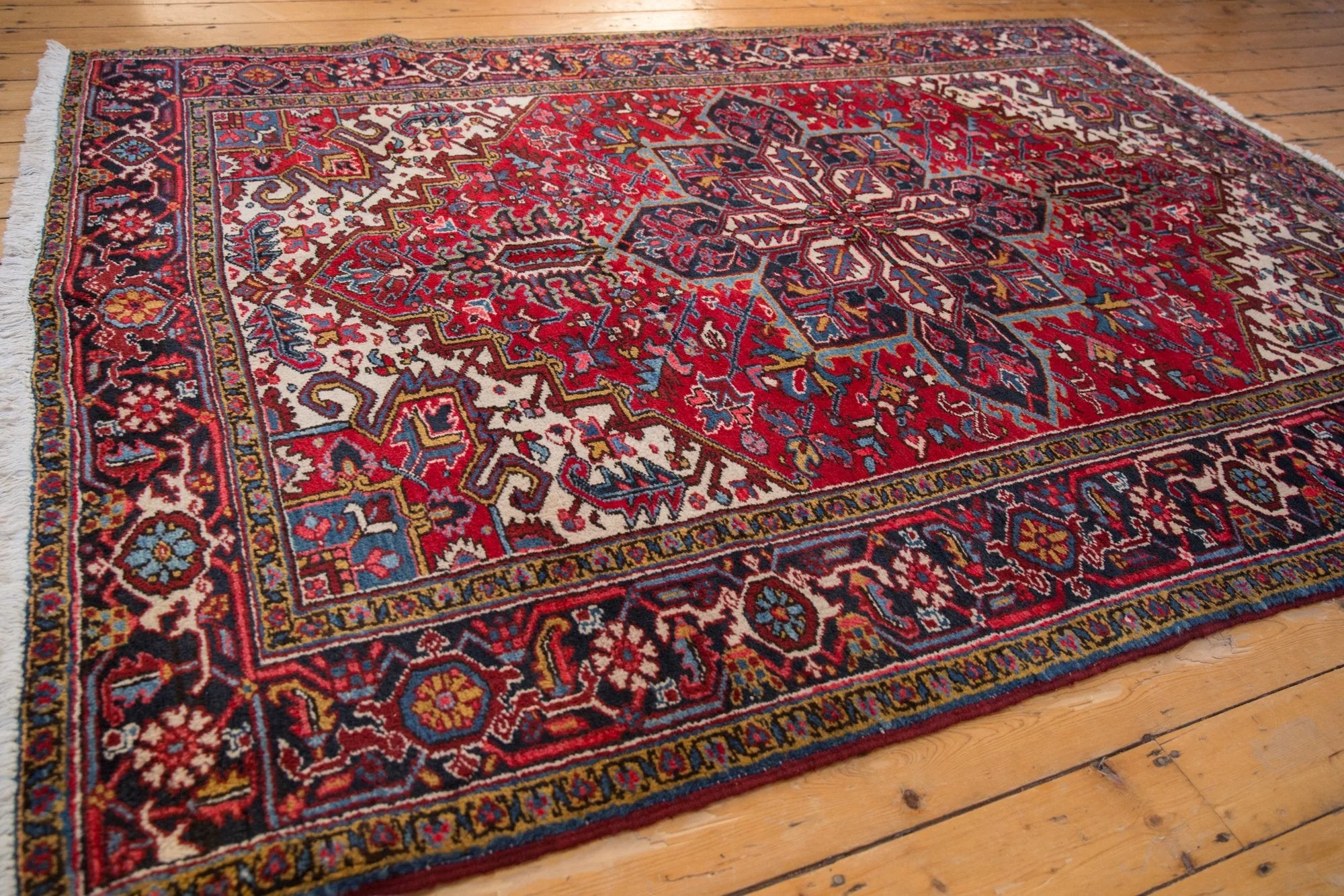 6.5x9 Vintage Mehrivan Carpet - Image 3