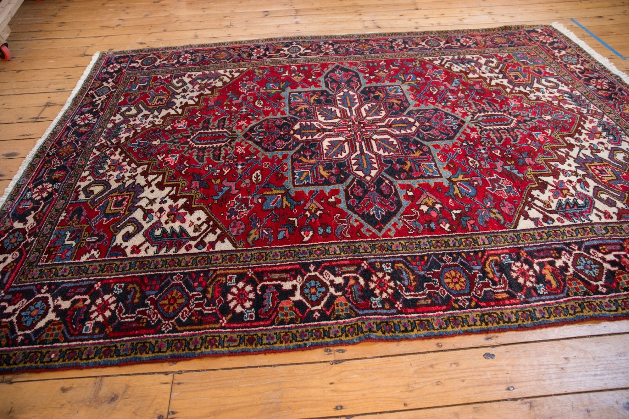 6.5x9 Vintage Mehrivan Carpet - Image 8