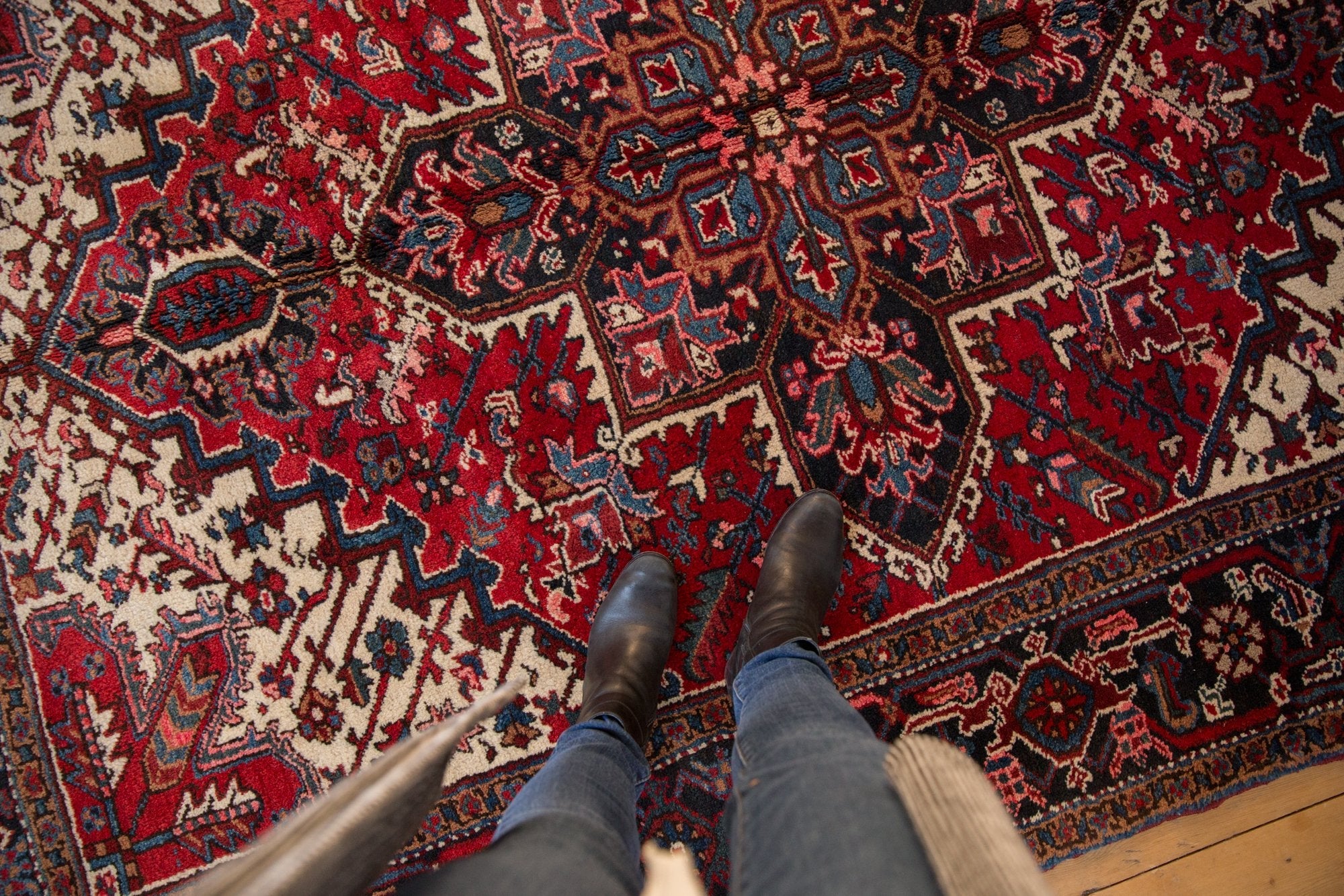6.5x9 Vintage Mehrivan Carpet - Image 2